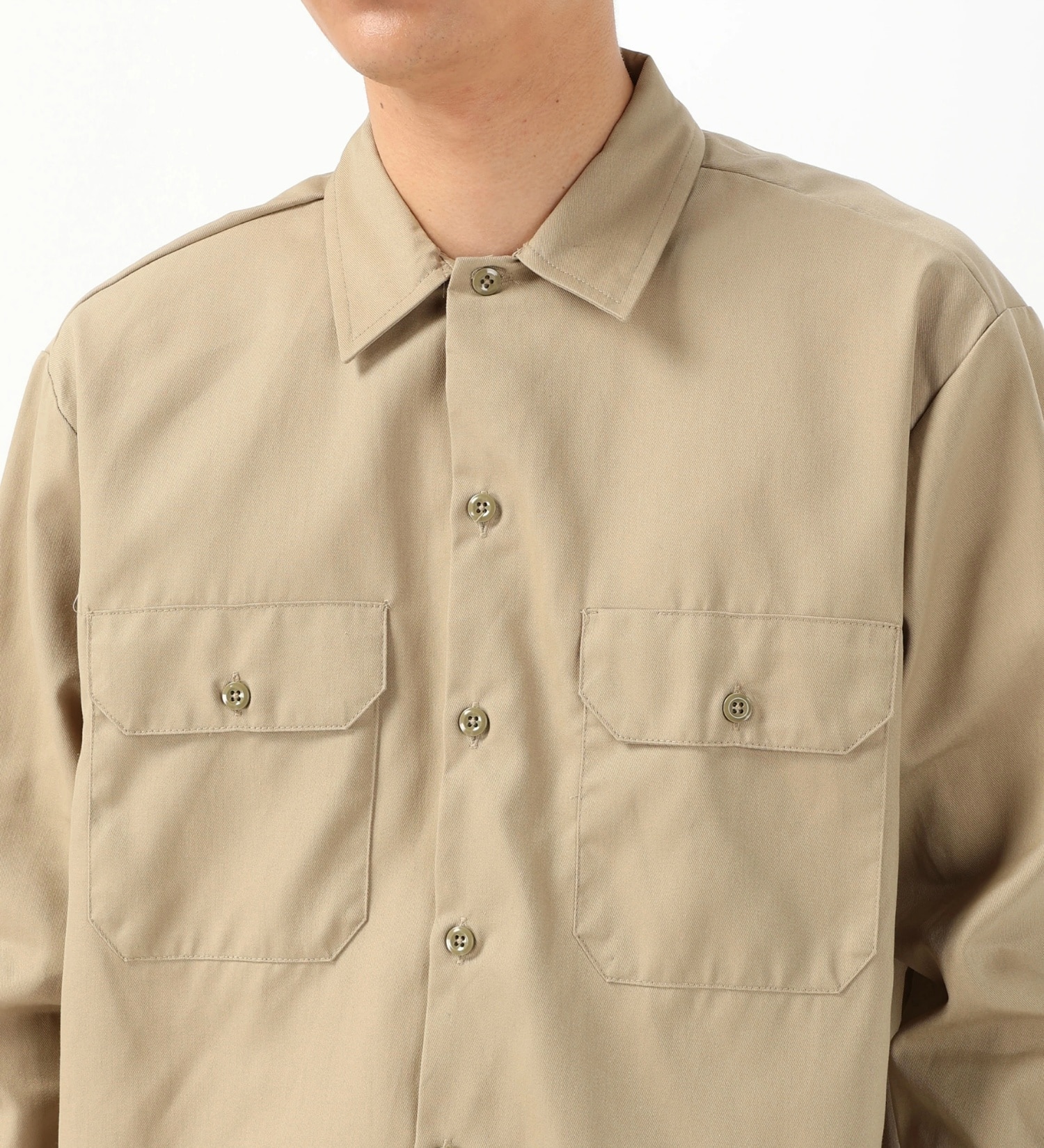 Dickies(ディッキーズ)のワークシャツ 長袖 "574"|トップス/シャツ/ブラウス/メンズ|サンドベージュ