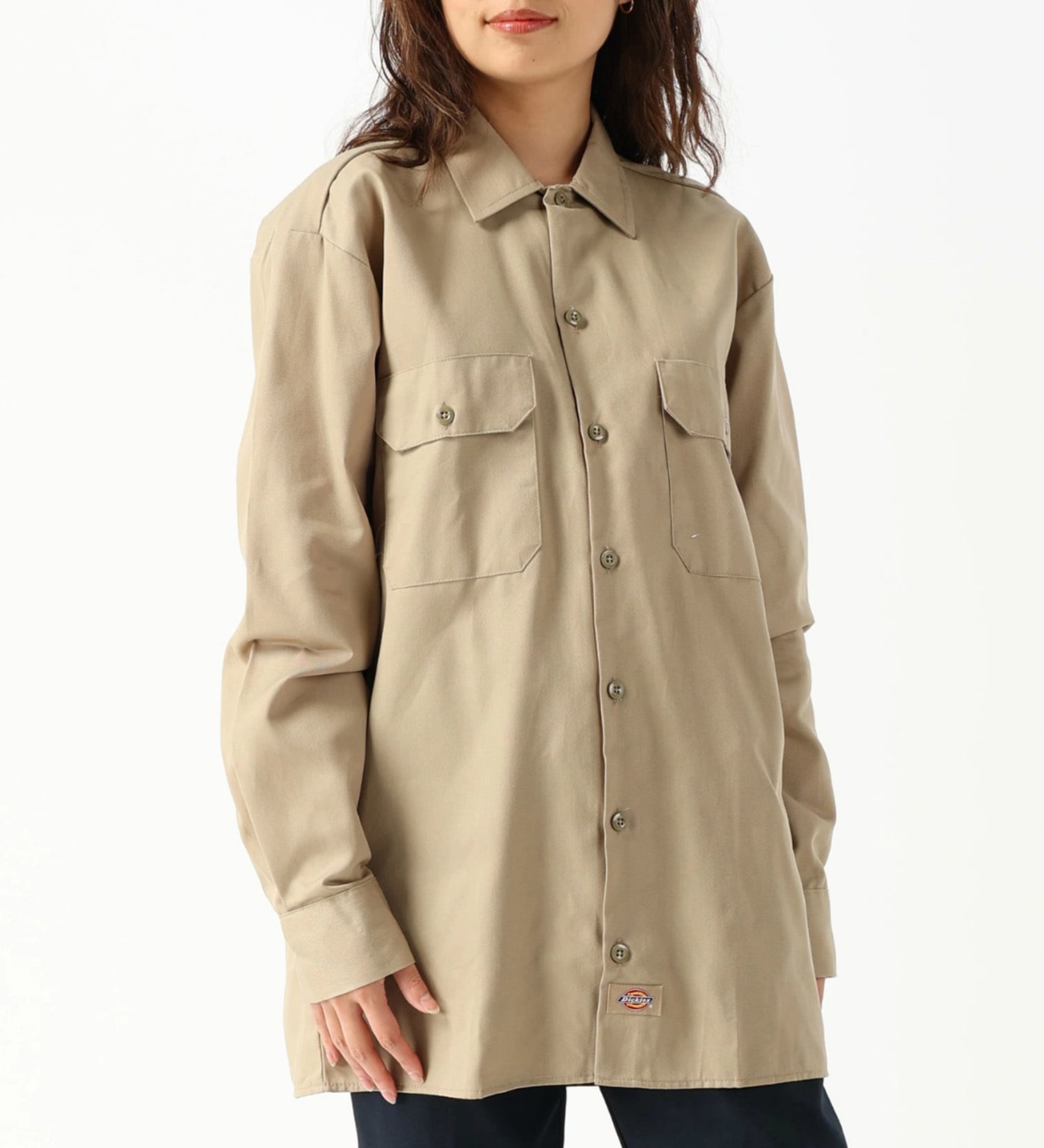 Dickies(ディッキーズ)のワークシャツ 長袖 "574"|トップス/シャツ/ブラウス/メンズ|サンドベージュ