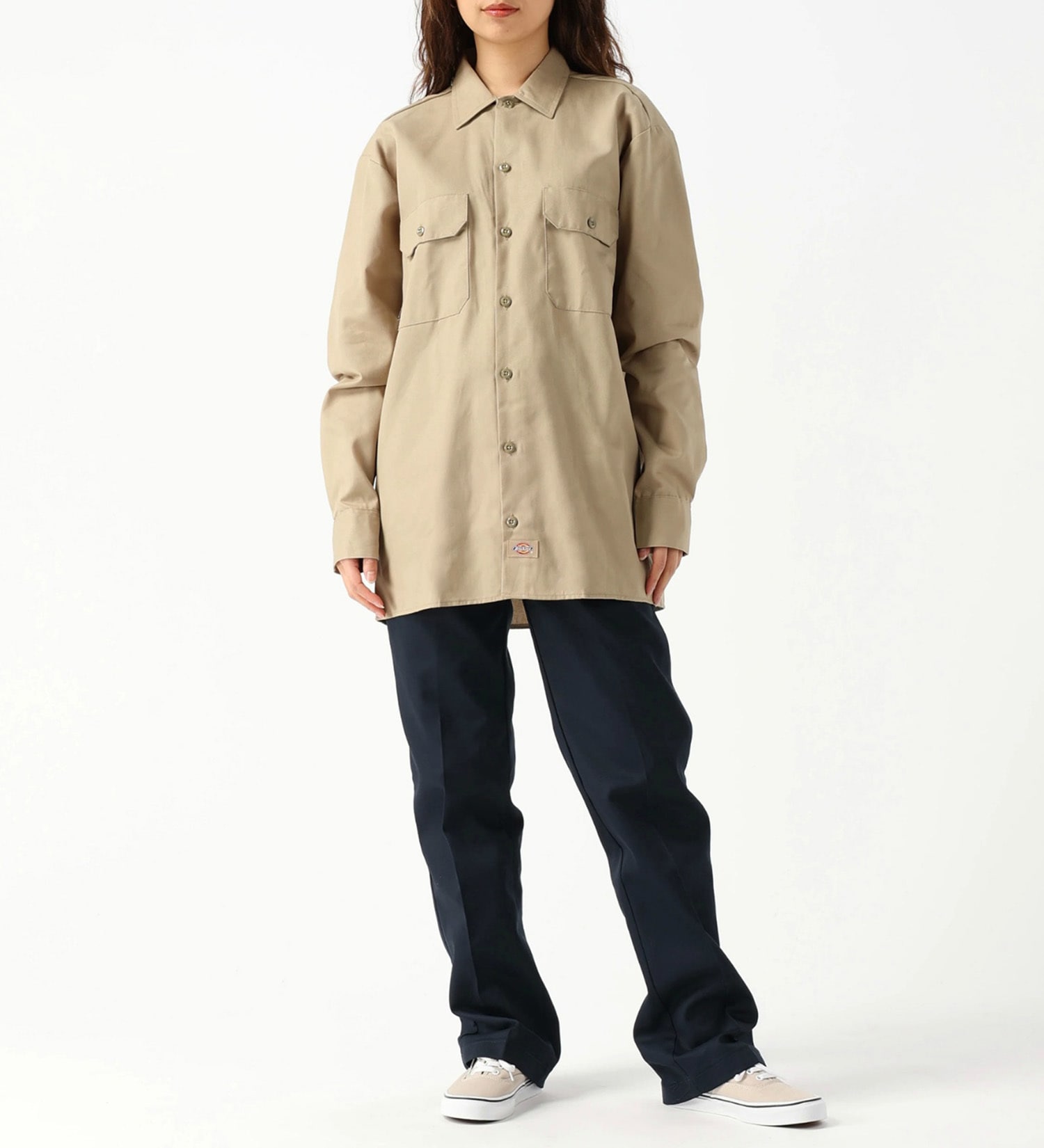 Dickies(ディッキーズ)のワークシャツ 長袖 "574"|トップス/シャツ/ブラウス/メンズ|サンドベージュ