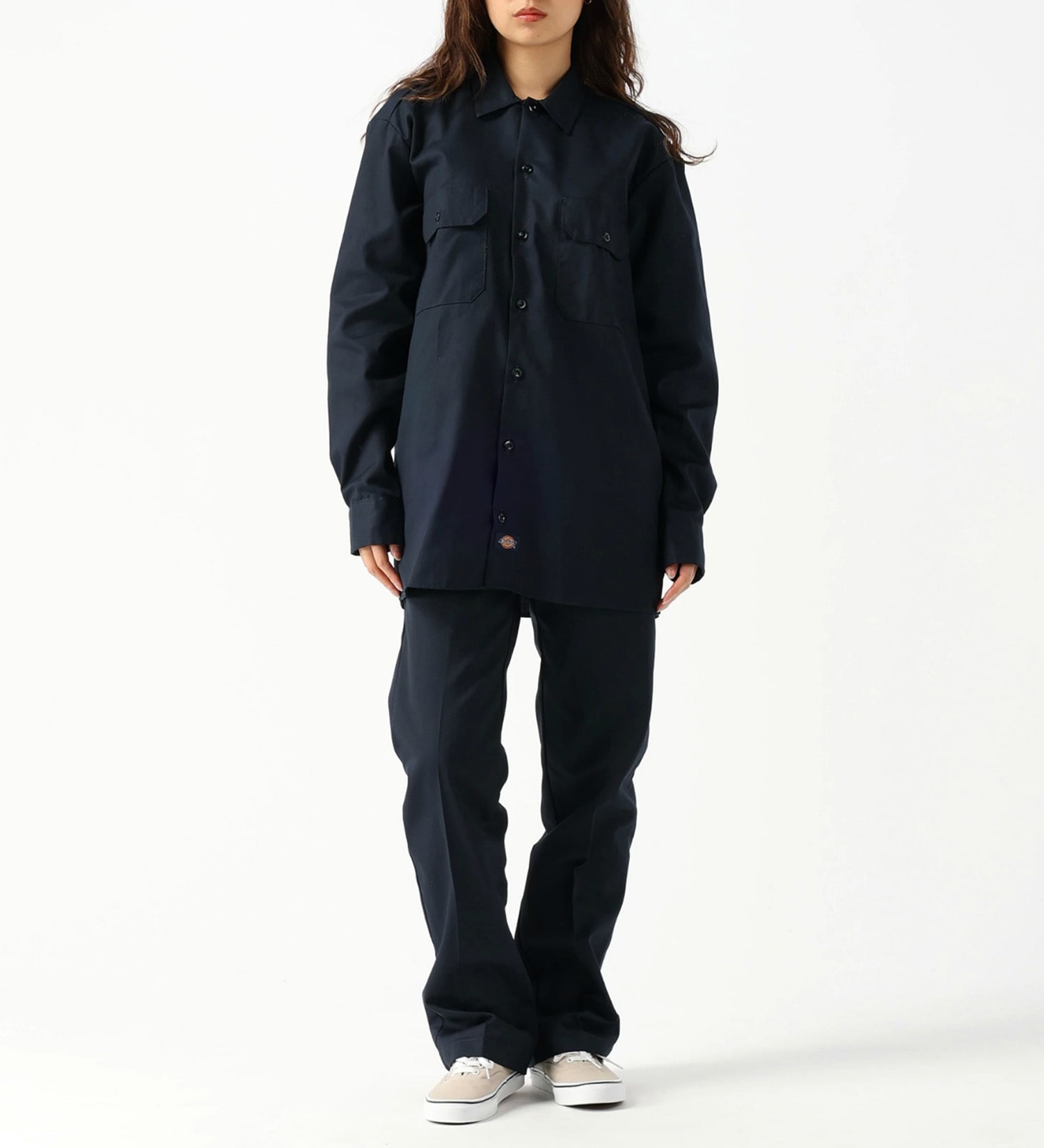 Dickies(ディッキーズ)のワークシャツ 長袖 "574"|トップス/シャツ/ブラウス/メンズ|ネイビー