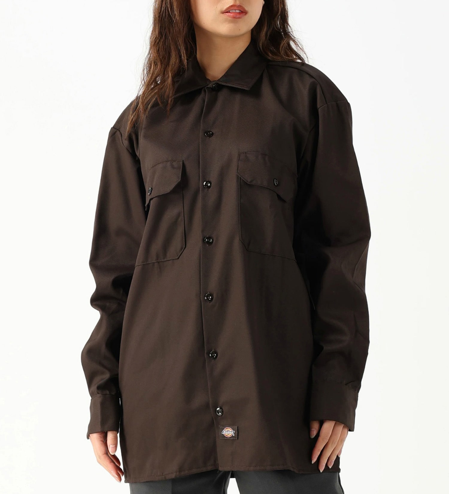 Dickies(ディッキーズ)のワークシャツ 長袖 "574"|トップス/シャツ/ブラウス/メンズ|ダークブラウン