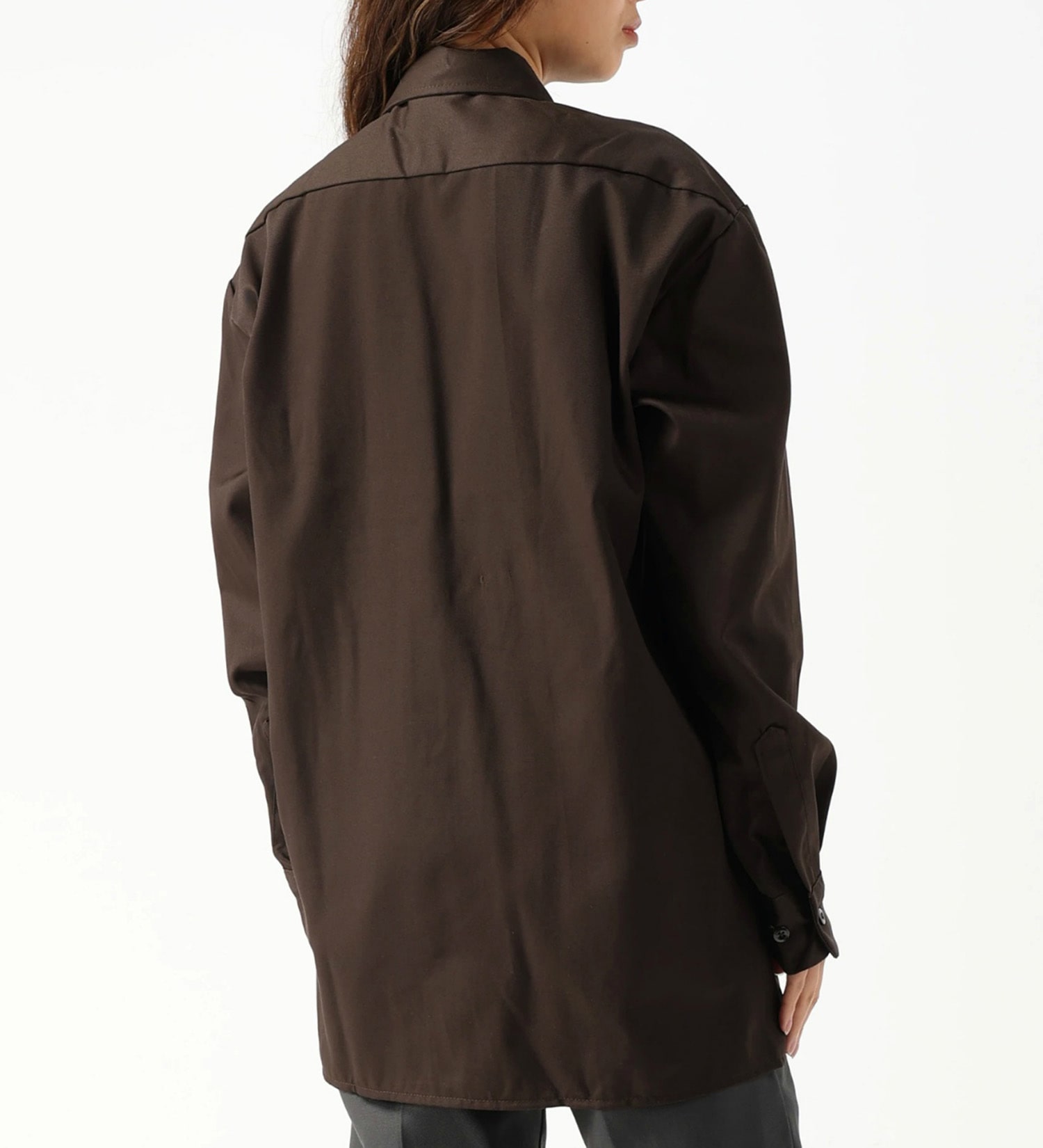 Dickies(ディッキーズ)のワークシャツ 長袖 "574"|トップス/シャツ/ブラウス/メンズ|ダークブラウン
