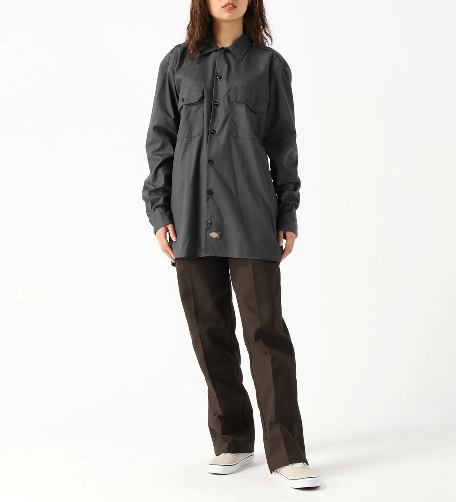 Dickies(ディッキーズ)のワークシャツ 長袖 "574"|トップス/シャツ/ブラウス/メンズ|チャコールグレー