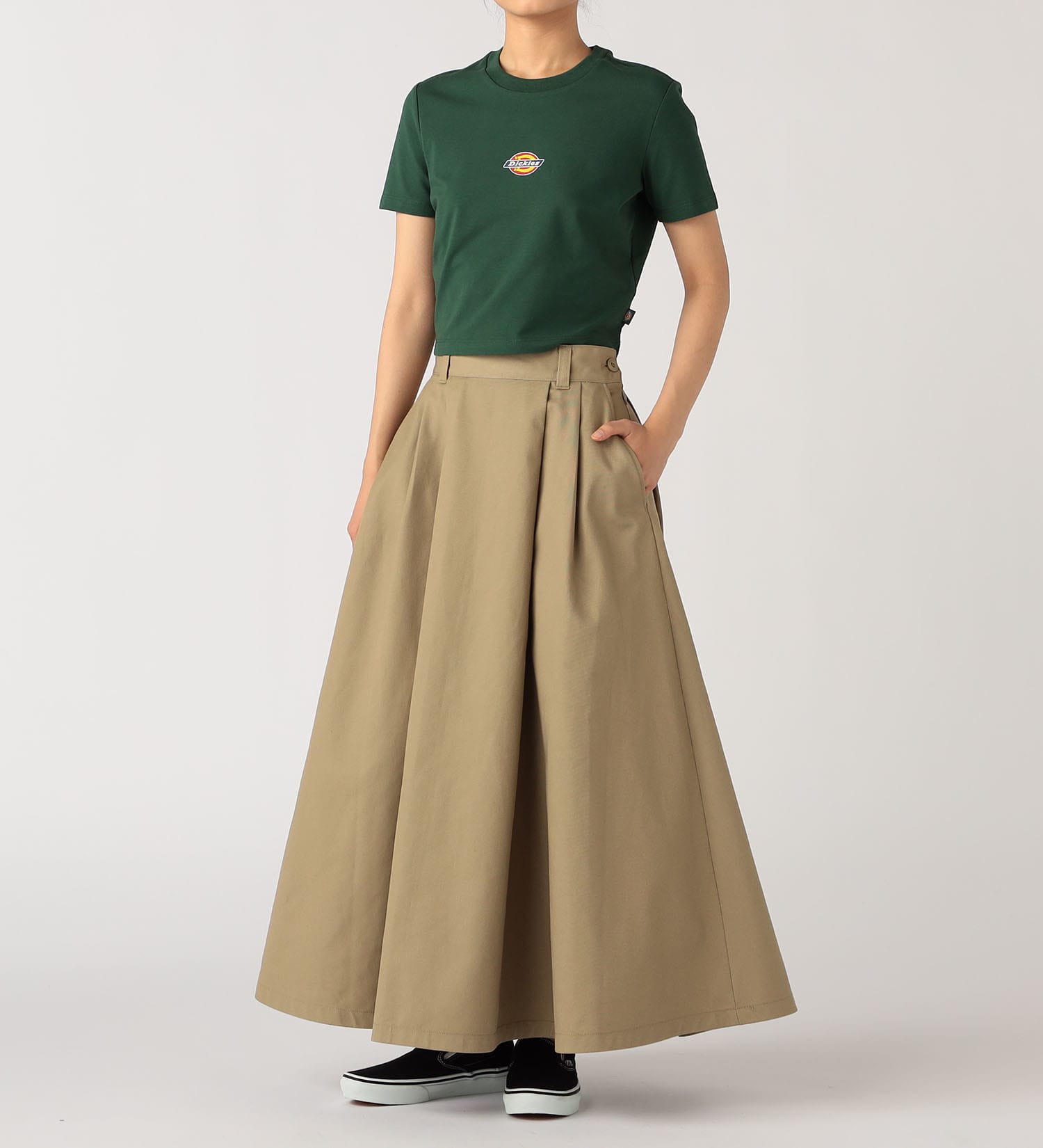 Dickies(ディッキーズ)のメイプルバレーTシャツ|トップス/Tシャツ/カットソー/レディース|グリーン