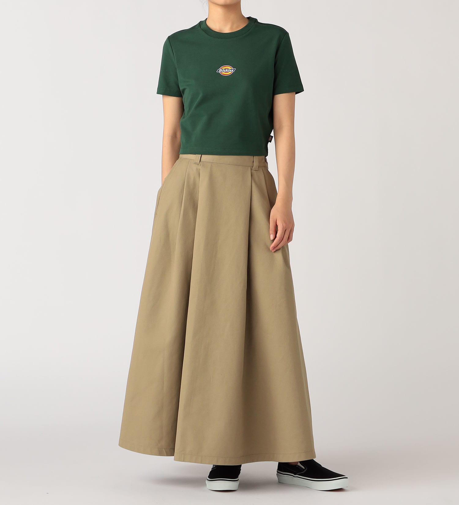 Dickies(ディッキーズ)のメイプルバレーTシャツ|トップス/Tシャツ/カットソー/レディース|グリーン