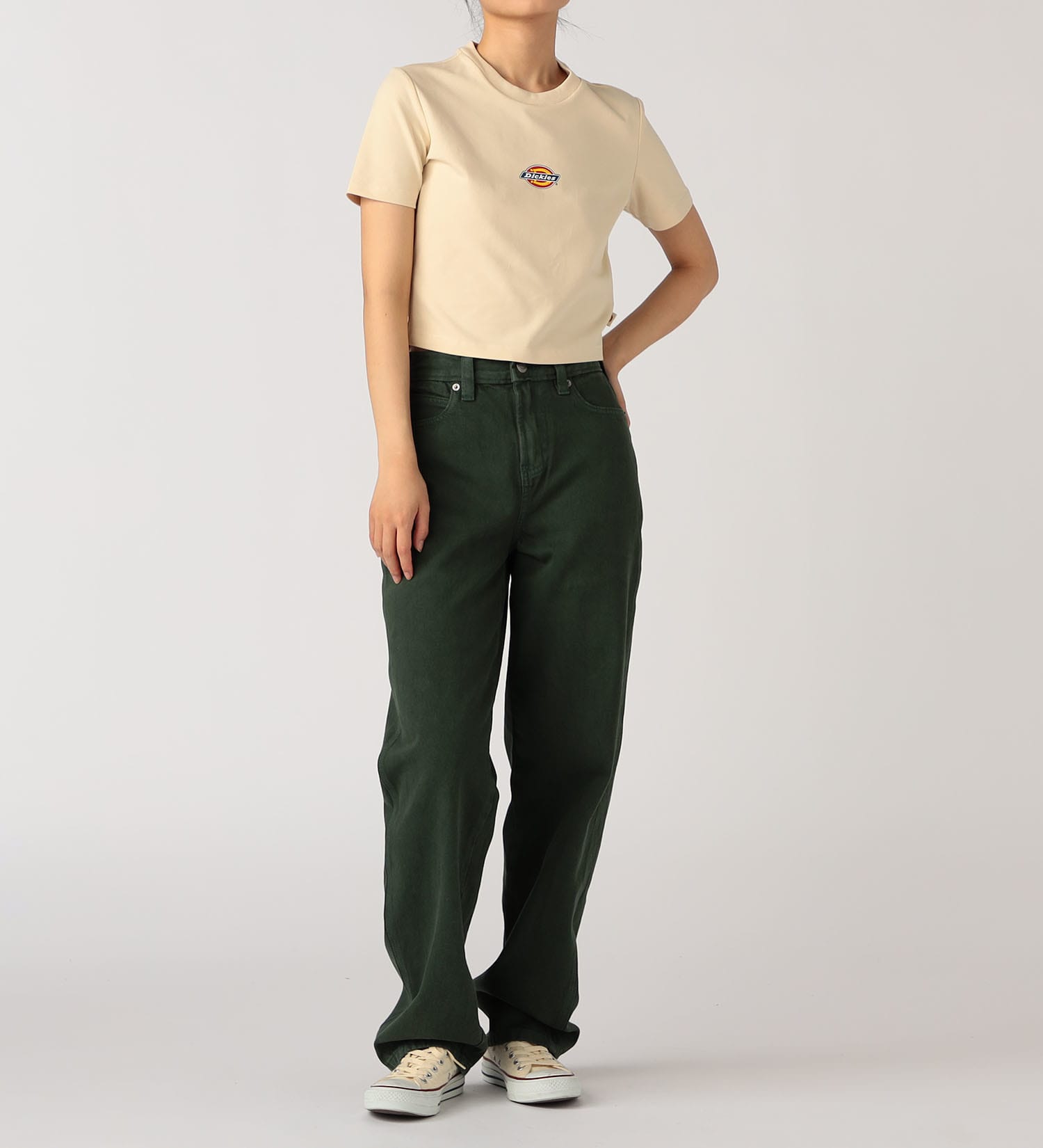 Dickies(ディッキーズ)のメイプルバレーTシャツ|トップス/Tシャツ/カットソー/レディース|ベージュ