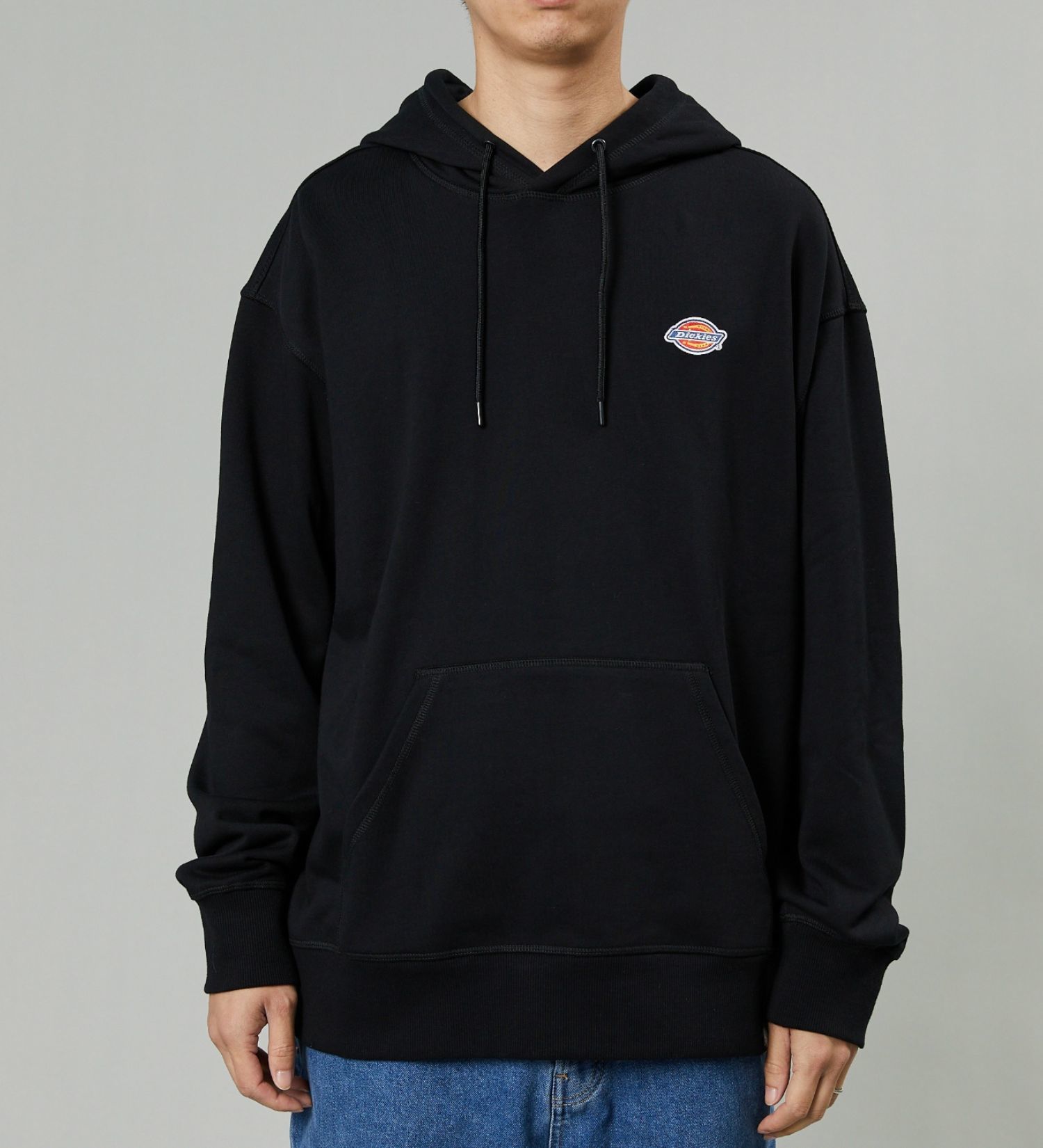 Dickies(ディッキーズ)のフレンチ テリー　スモールバッジ ロゴ　フーディー|トップス/パーカー/メンズ|ブラック