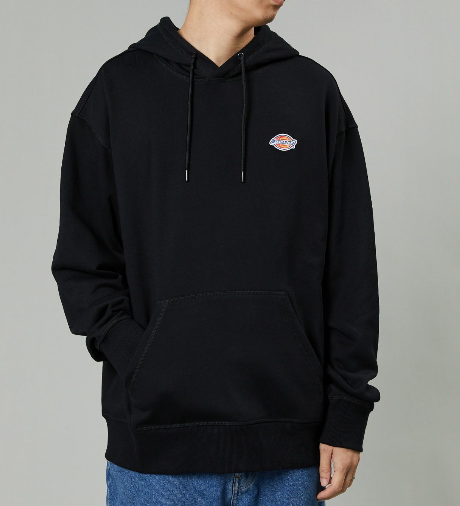 Dickies(ディッキーズ)のフレンチ テリー　スモールバッジ ロゴ　フーディー|トップス/パーカー/メンズ|ブラック