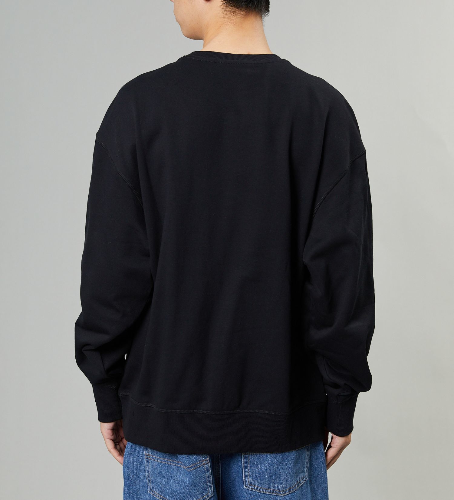 Dickies(ディッキーズ)のフレンチテリー　スモールバッジ ロゴ　クルーネック|トップス/スウェット/メンズ|ブラック