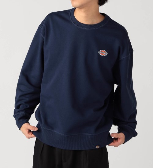 Dickies(ディッキーズ)のフレンチテリー　スモールバッジ ロゴ　クルーネック|トップス/スウェット/メンズ|ネイビー