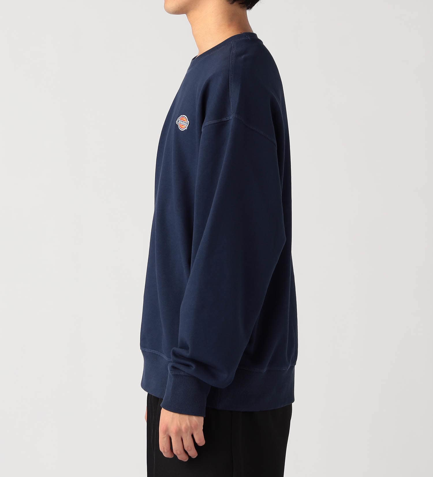 Dickies(ディッキーズ)のフレンチテリー スモールバッジ ロゴ クルーネック|トップス/スウェット/メンズ|ネイビー
