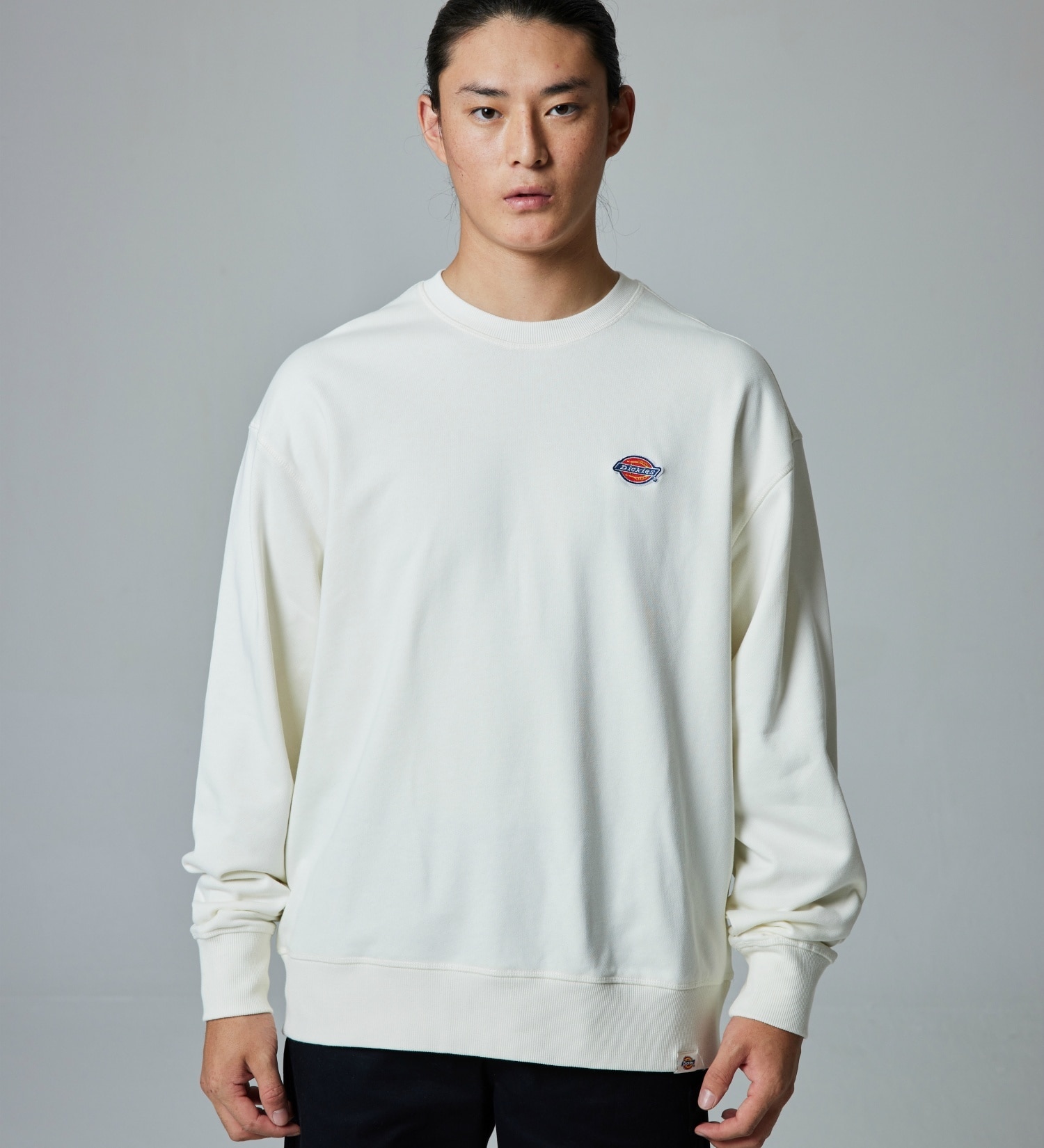 Dickies(ディッキーズ)のフレンチテリー　スモールバッジ ロゴ　クルーネック|トップス/スウェット/メンズ|アイボリー