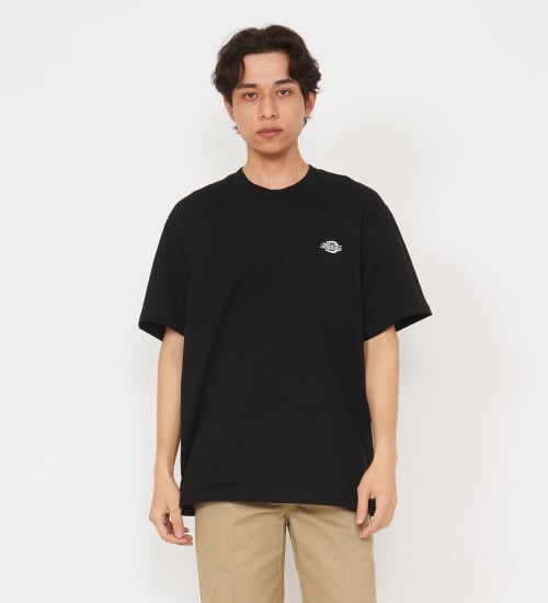 Dickies(ディッキーズ)のワンポイントロゴ ヘビーウェイトTシャツ 半袖|トップス/Tシャツ/カットソー/メンズ|ブラック