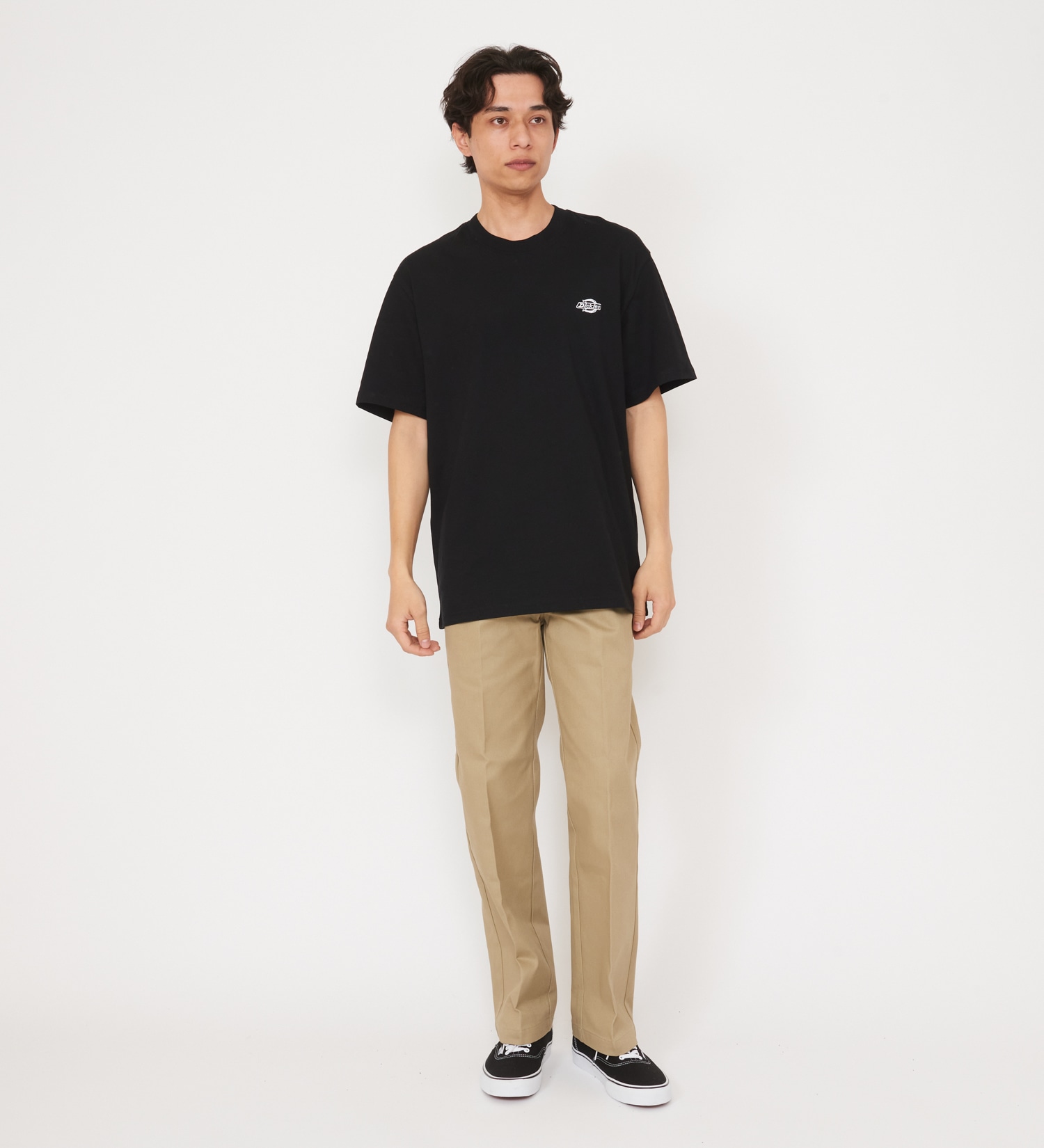 Dickies(ディッキーズ)のワンポイントロゴ ヘビーウェイトTシャツ 半袖|トップス/Tシャツ/カットソー/メンズ|ブラック