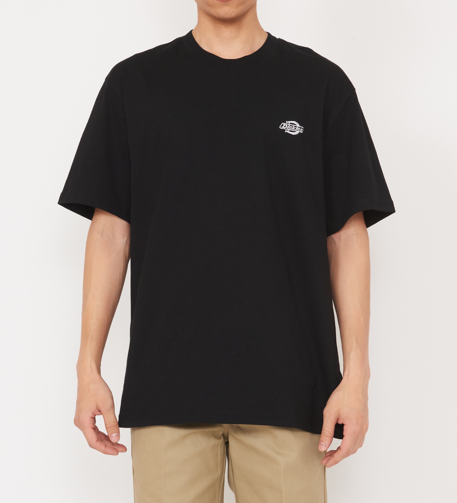 Dickies(ディッキーズ)のワンポイントロゴ ヘビーウェイトTシャツ 半袖|トップス/Tシャツ/カットソー/メンズ|ブラック