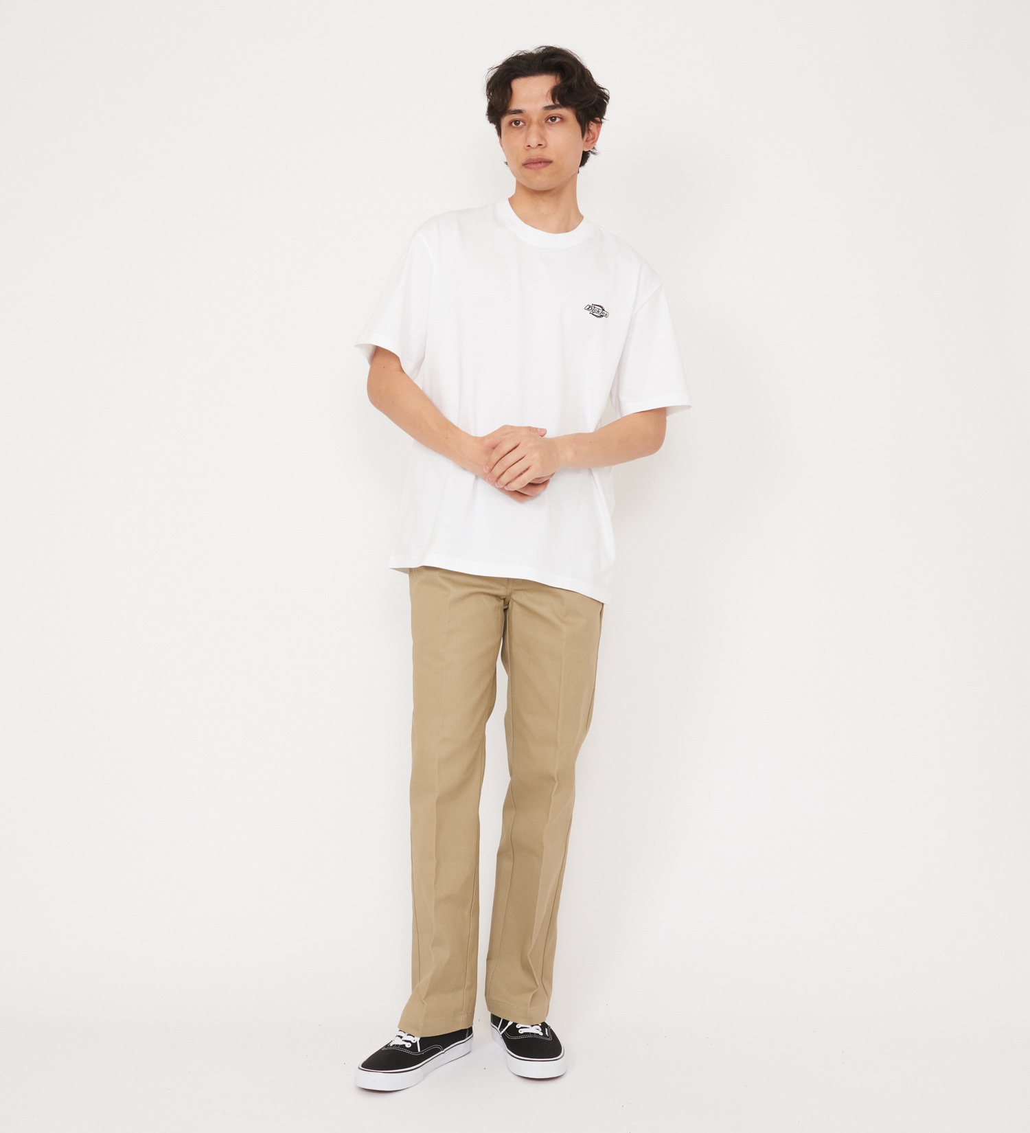 Dickies(ディッキーズ)のワンポイントロゴ ヘビーウェイトTシャツ 半袖|トップス/Tシャツ/カットソー/メンズ|ホワイト