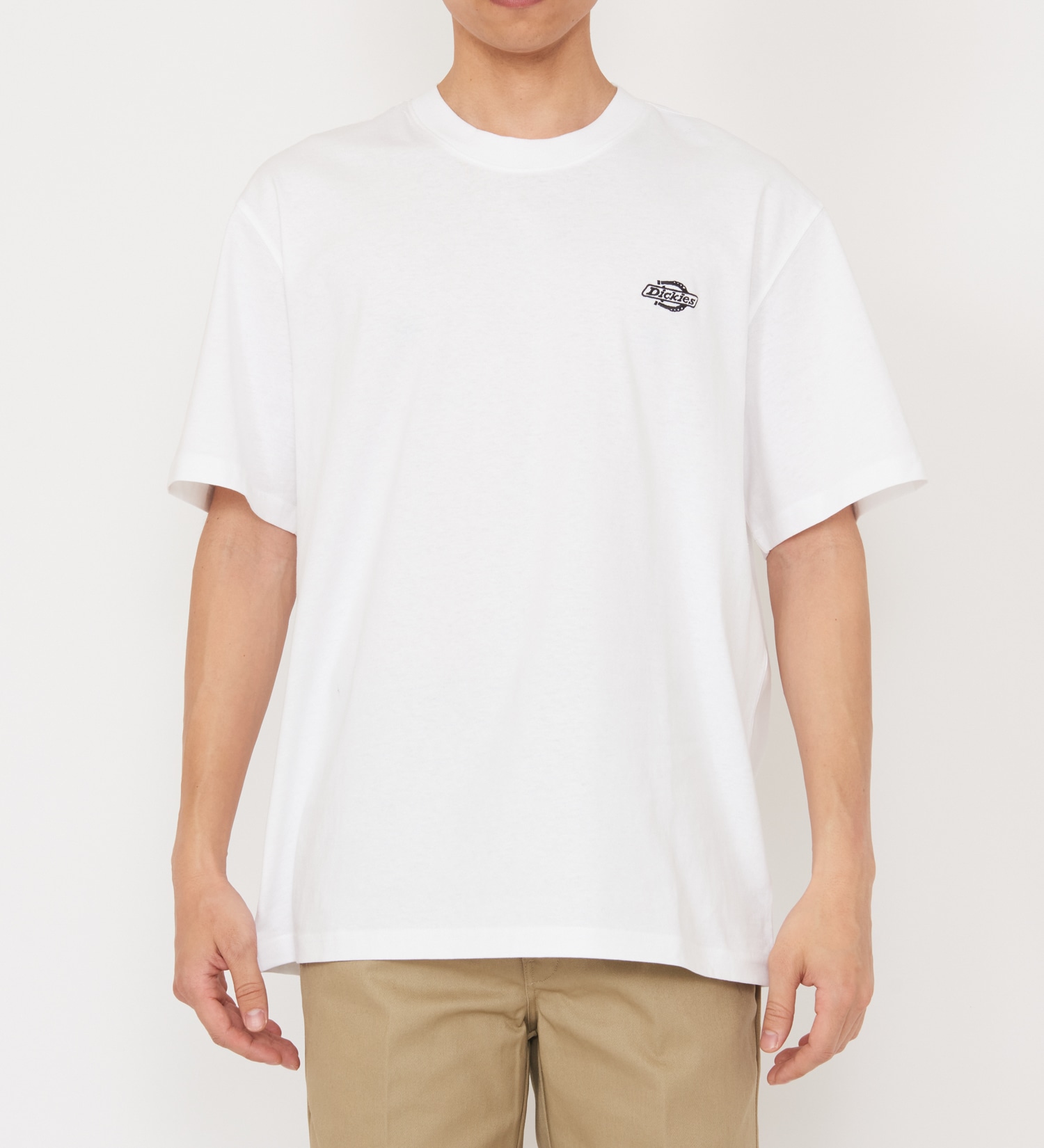 Dickies(ディッキーズ)のワンポイントロゴ ヘビーウェイトTシャツ 半袖|トップス/Tシャツ/カットソー/メンズ|ホワイト