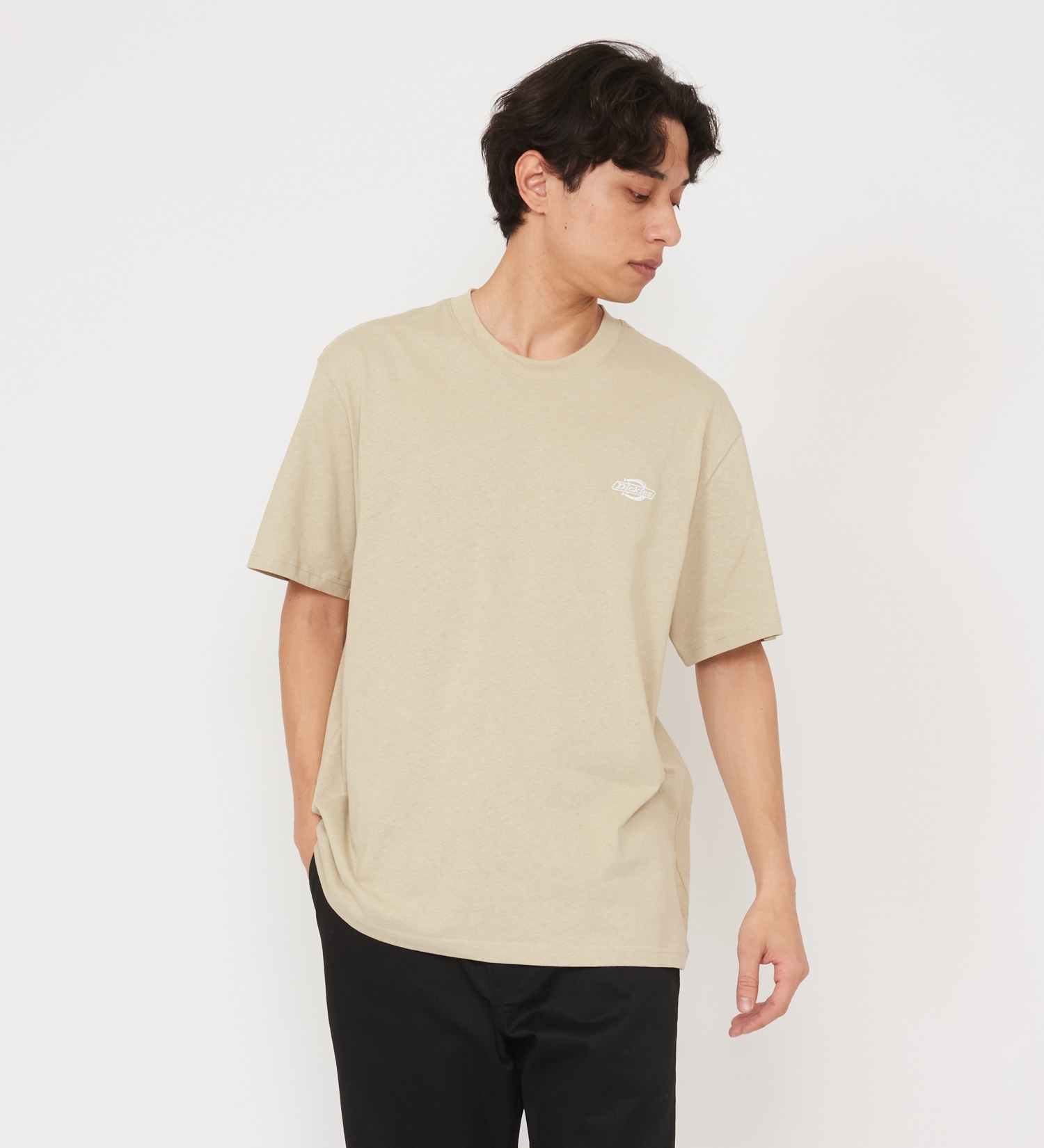 Dickies(ディッキーズ)のワンポイントロゴ ヘビーウェイトTシャツ 半袖|トップス/Tシャツ/カットソー/メンズ|アイボリー