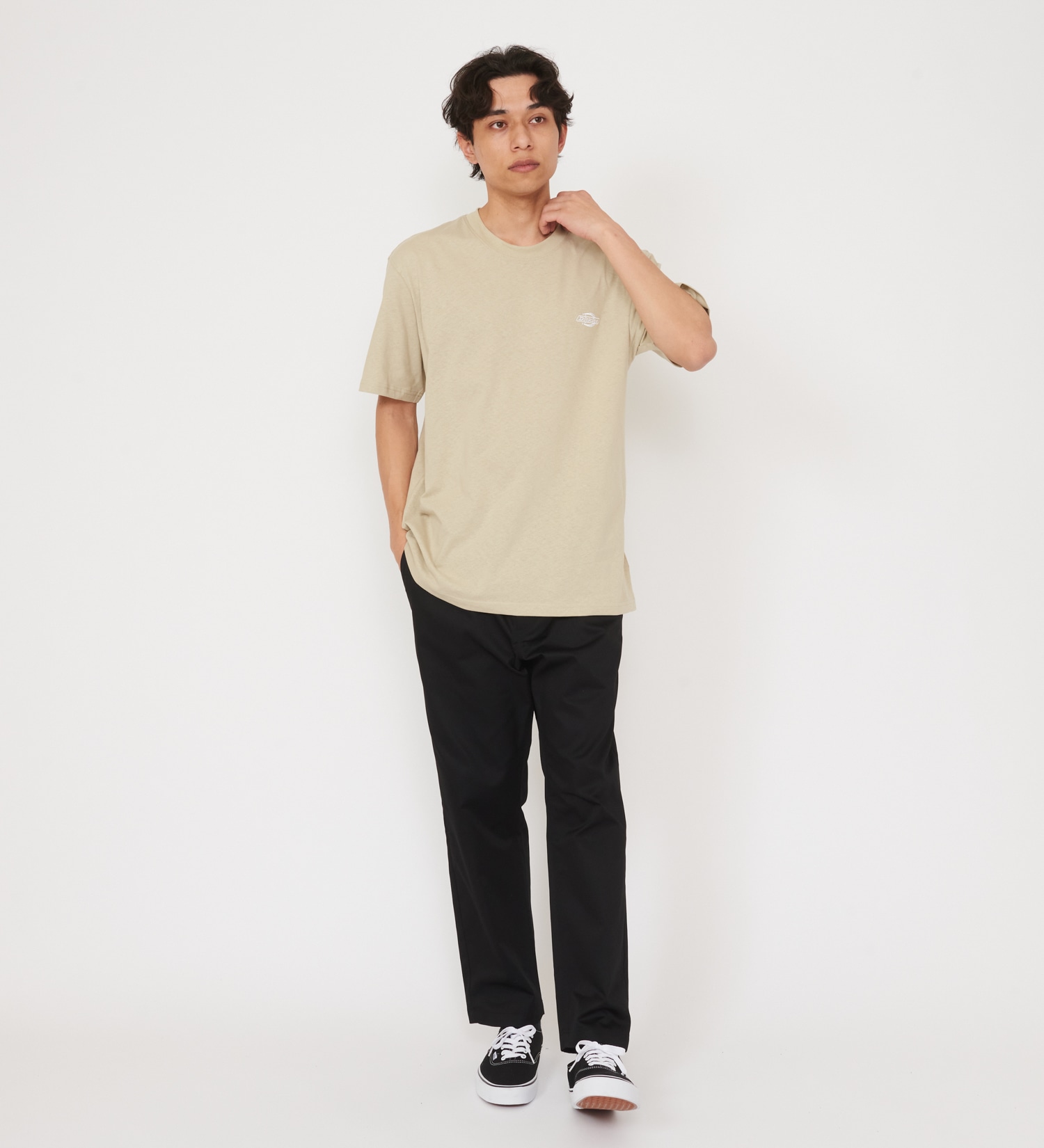 Dickies(ディッキーズ)のワンポイントロゴ ヘビーウェイトTシャツ 半袖|トップス/Tシャツ/カットソー/メンズ|アイボリー