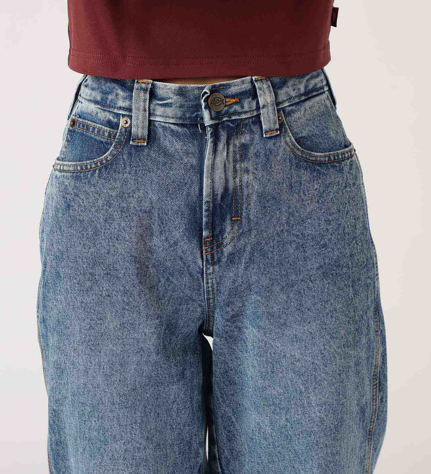 Dickies(ディッキーズ)のトーマスVパンツ|パンツ/デニムパンツ/レディース|中色ブルー