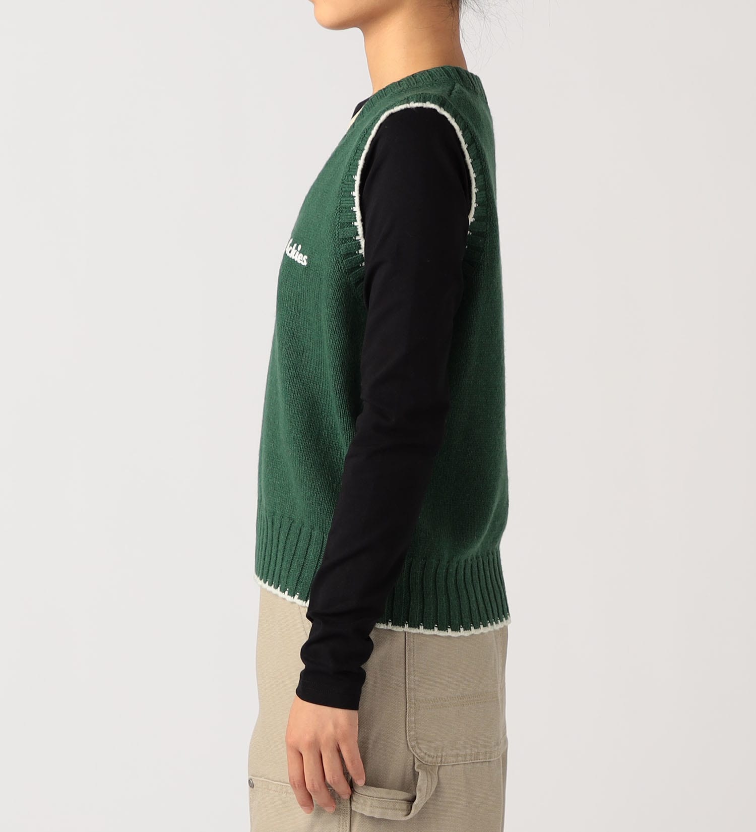 Dickies(ディッキーズ)のニットベスト|トップス/ニット/セーター/レディース|グリーン