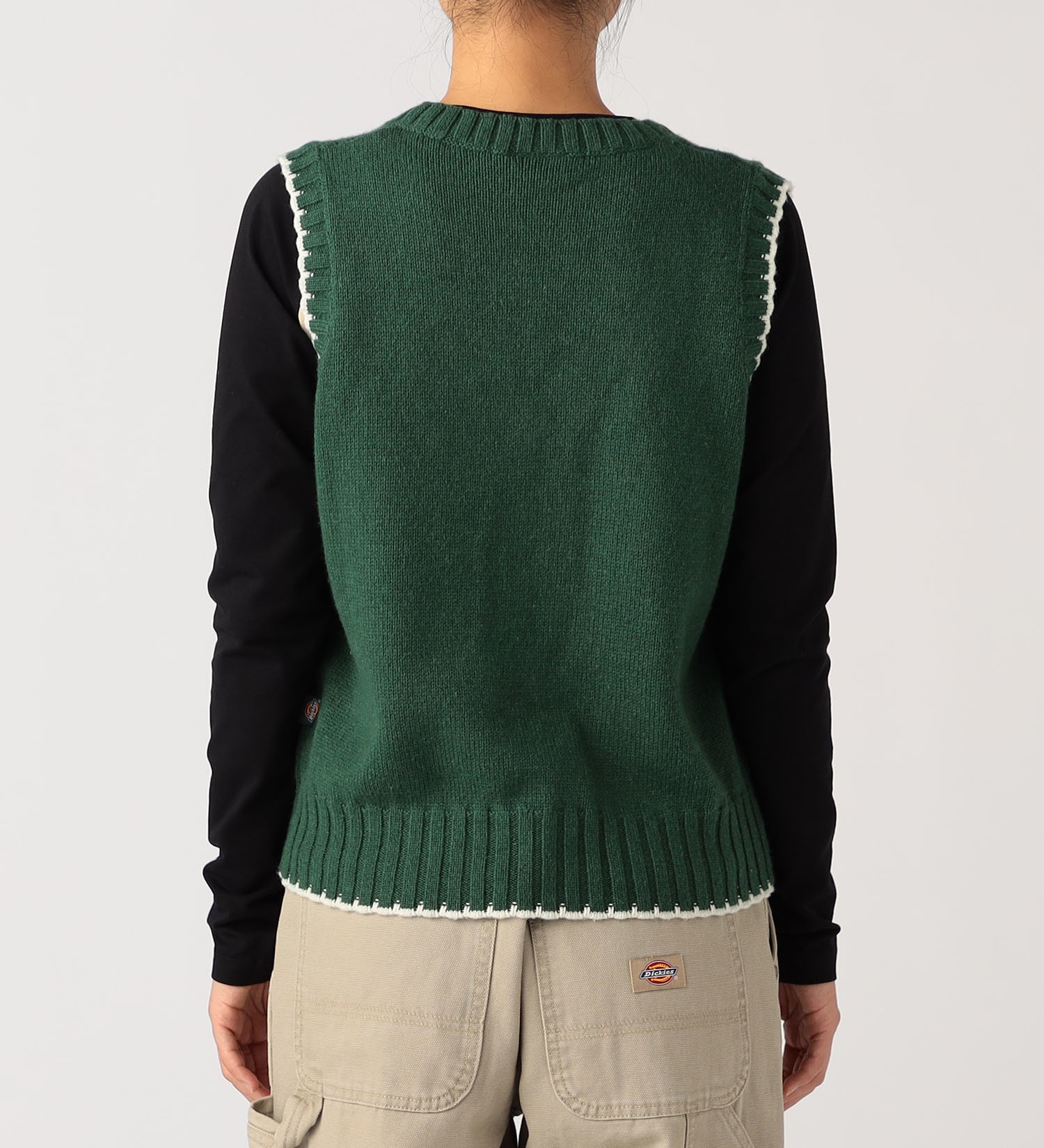 Dickies(ディッキーズ)のニットベスト|トップス/ニット/セーター/レディース|グリーン