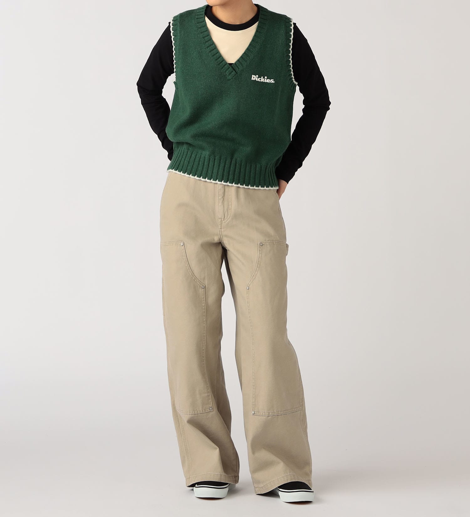 Dickies(ディッキーズ)のニットベスト|トップス/ニット/セーター/レディース|グリーン
