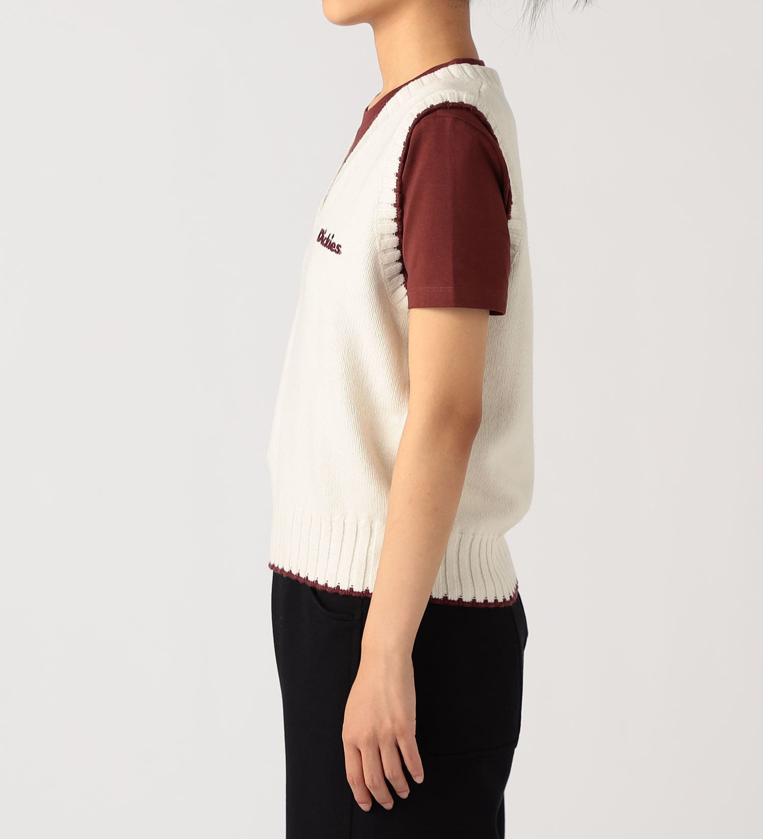 Dickies(ディッキーズ)のニットベスト|トップス/ニット/セーター/レディース|アイボリー