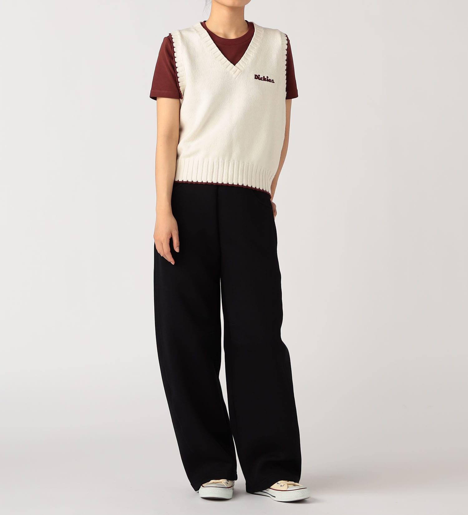 Dickies(ディッキーズ)のニットベスト|トップス/ニット/セーター/レディース|アイボリー