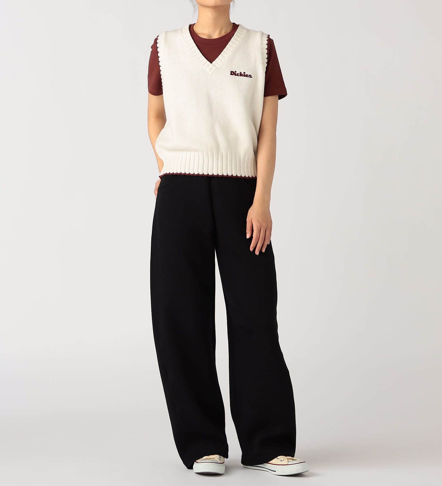 Dickies(ディッキーズ)のニットベスト|トップス/ニット/セーター/レディース|アイボリー