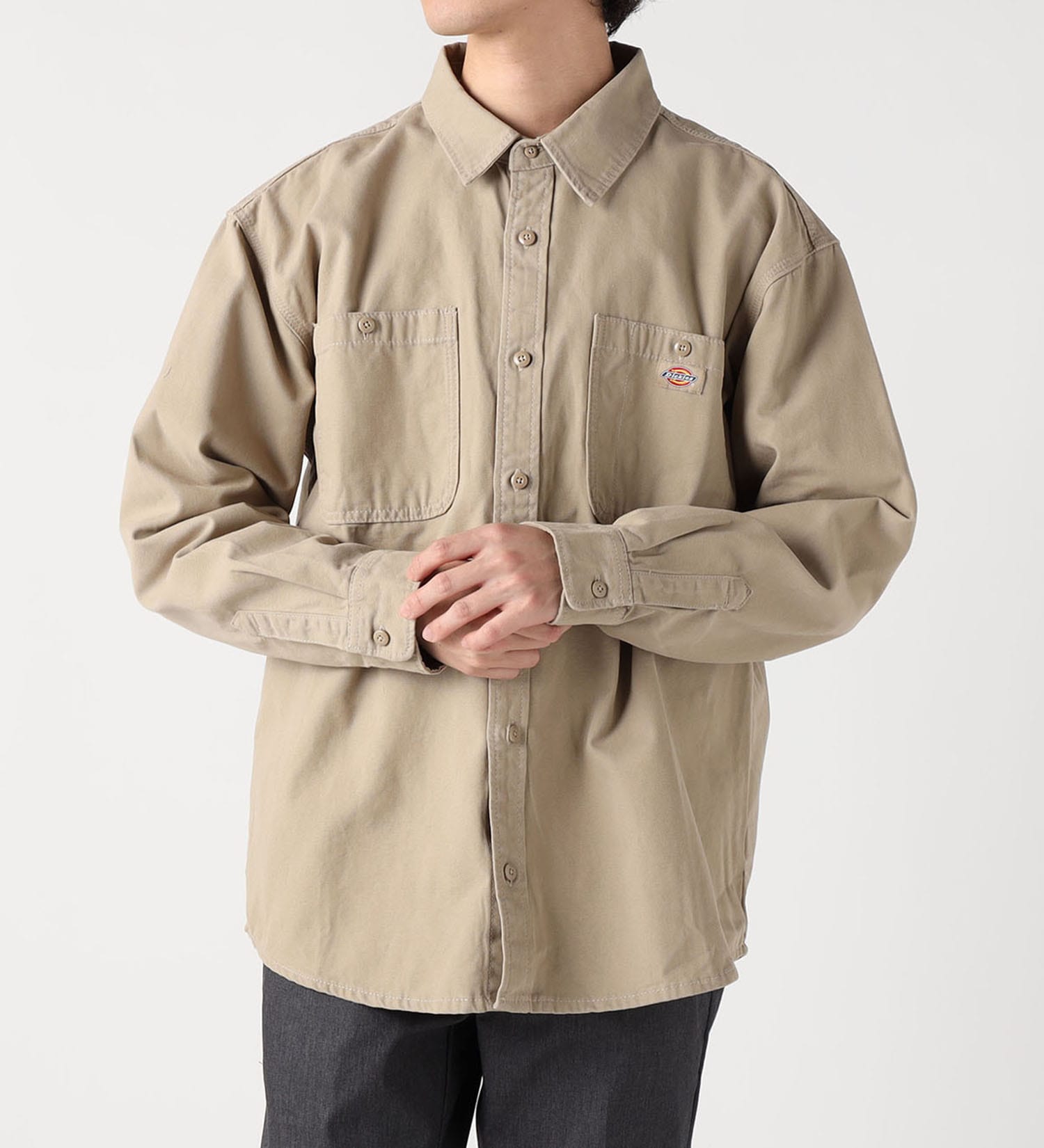 Dickies(ディッキーズ)のロングスリーブシャツ|トップス/シャツ/ブラウス/メンズ|ベージュ