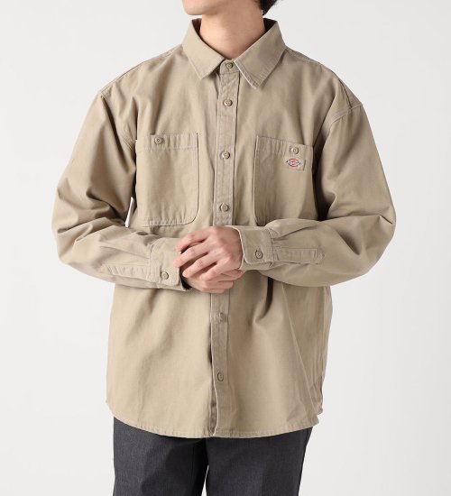 Dickies(ディッキーズ)のロングスリーブシャツ|トップス/シャツ/ブラウス/メンズ|ベージュ