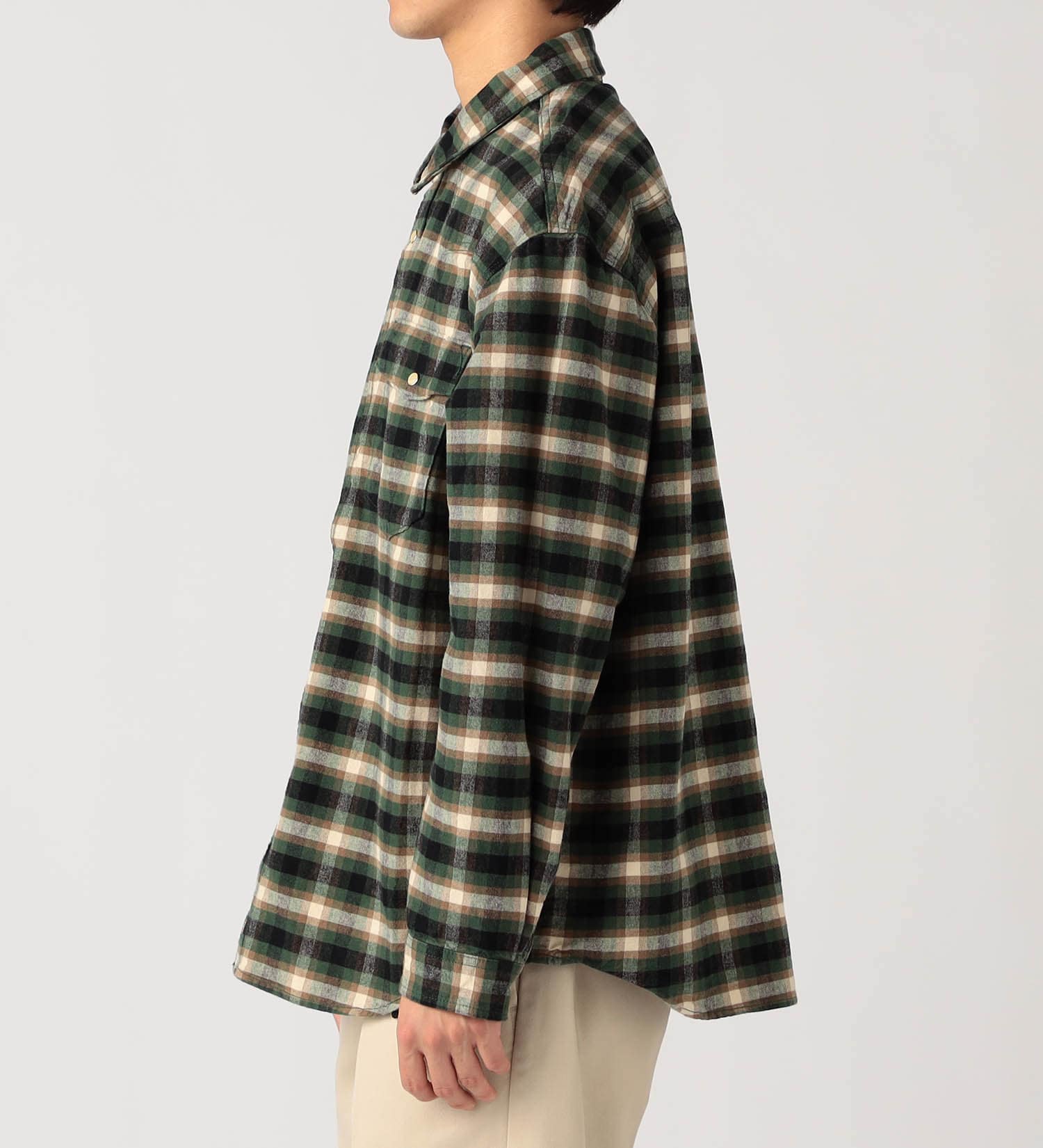 Dickies(ディッキーズ)のフランネルシャツ|トップス/シャツ/ブラウス/メンズ|グリーン