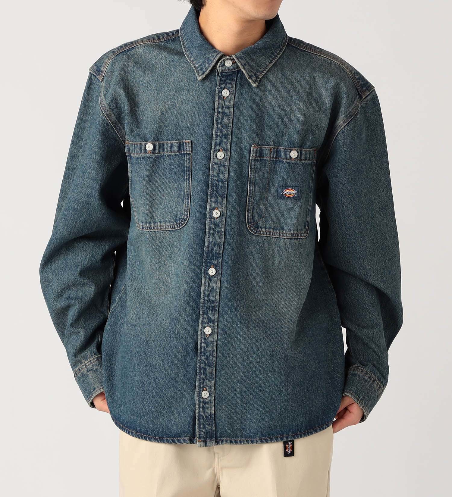 Dickies(ディッキーズ)のメカニックシャツ|トップス/シャツ/ブラウス/メンズ|中色ブルー