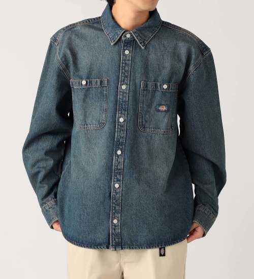 Dickies(ディッキーズ)のメカニックシャツ|トップス/シャツ/ブラウス/メンズ|中色ブルー