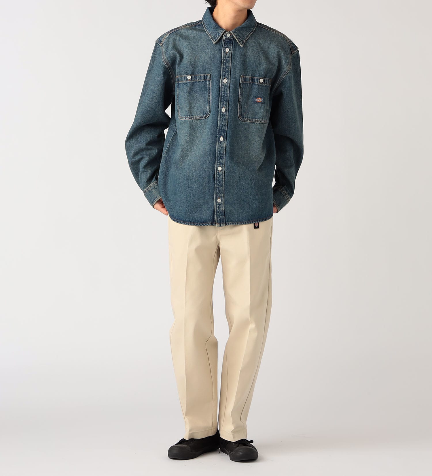 Dickies(ディッキーズ)のメカニックシャツ|トップス/シャツ/ブラウス/メンズ|中色ブルー