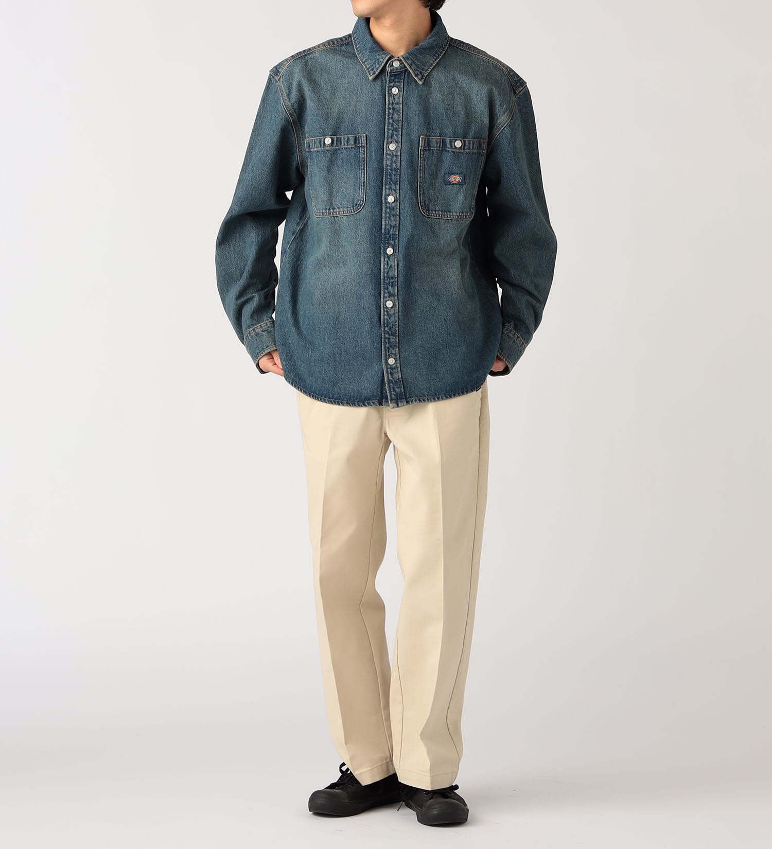 Dickies(ディッキーズ)のメカニックシャツ|トップス/シャツ/ブラウス/メンズ|中色ブルー