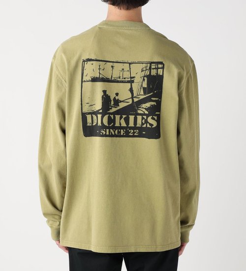 Dickies(ディッキーズ)のロングスリーブグラフィックTシャツ|トップス/Tシャツ/カットソー/メンズ|カーキ