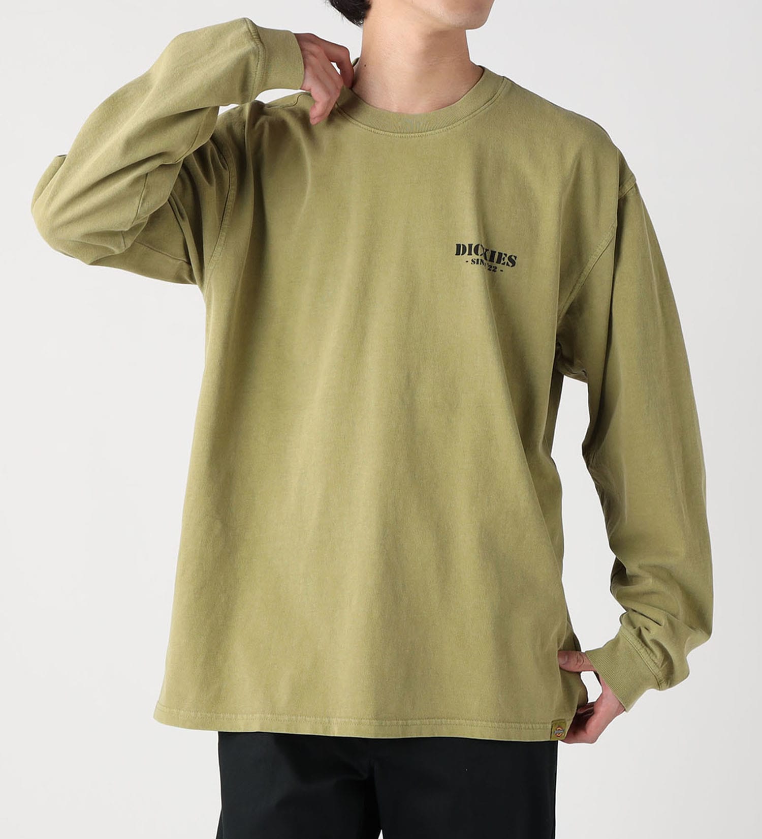 Dickies(ディッキーズ)のロングスリーブグラフィックTシャツ|トップス/Tシャツ/カットソー/メンズ|カーキ