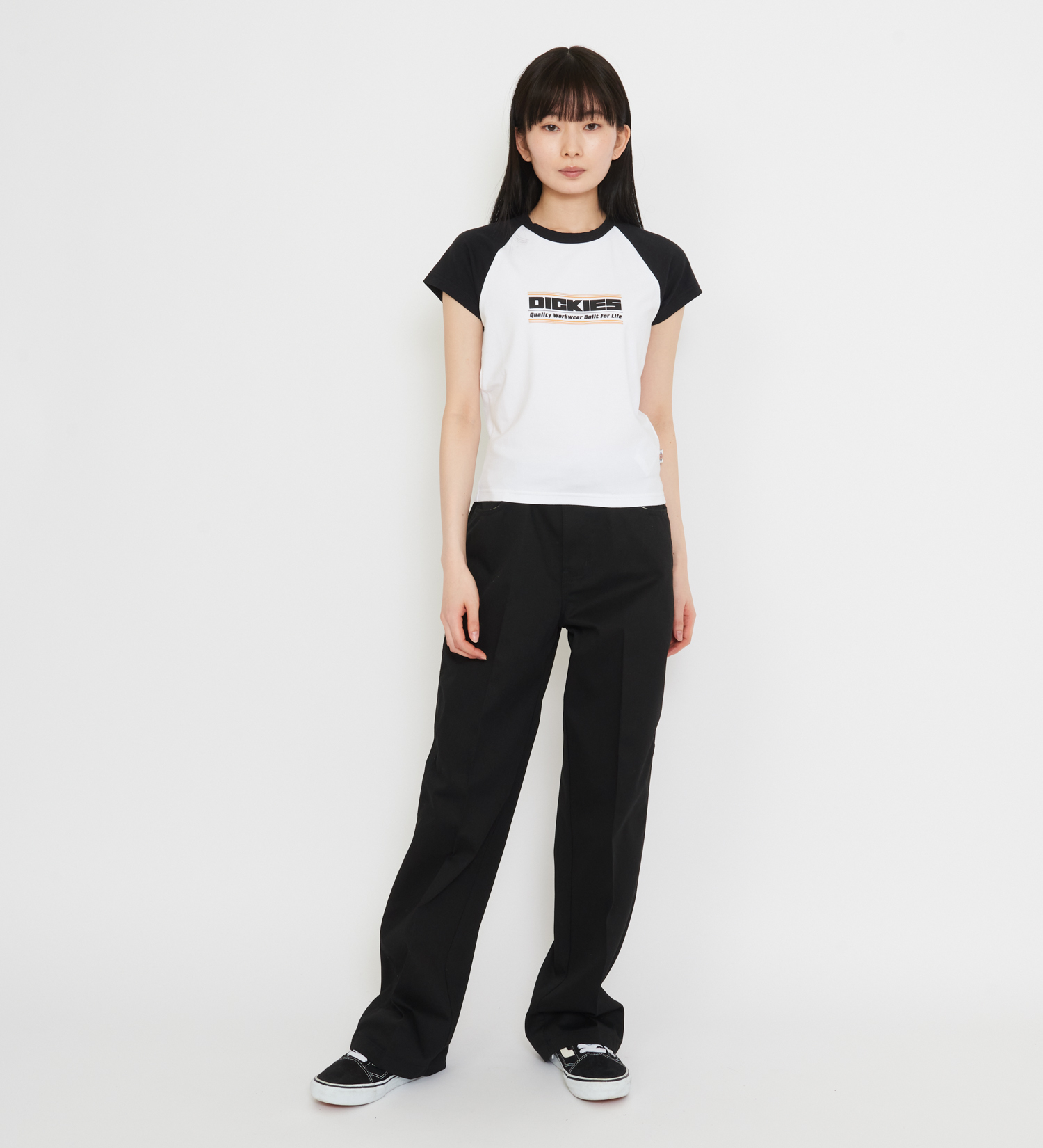 Dickies(ディッキーズ)のダービー ラグランTシャツ 半袖|トップス/Tシャツ/カットソー/レディース|ホワイト
