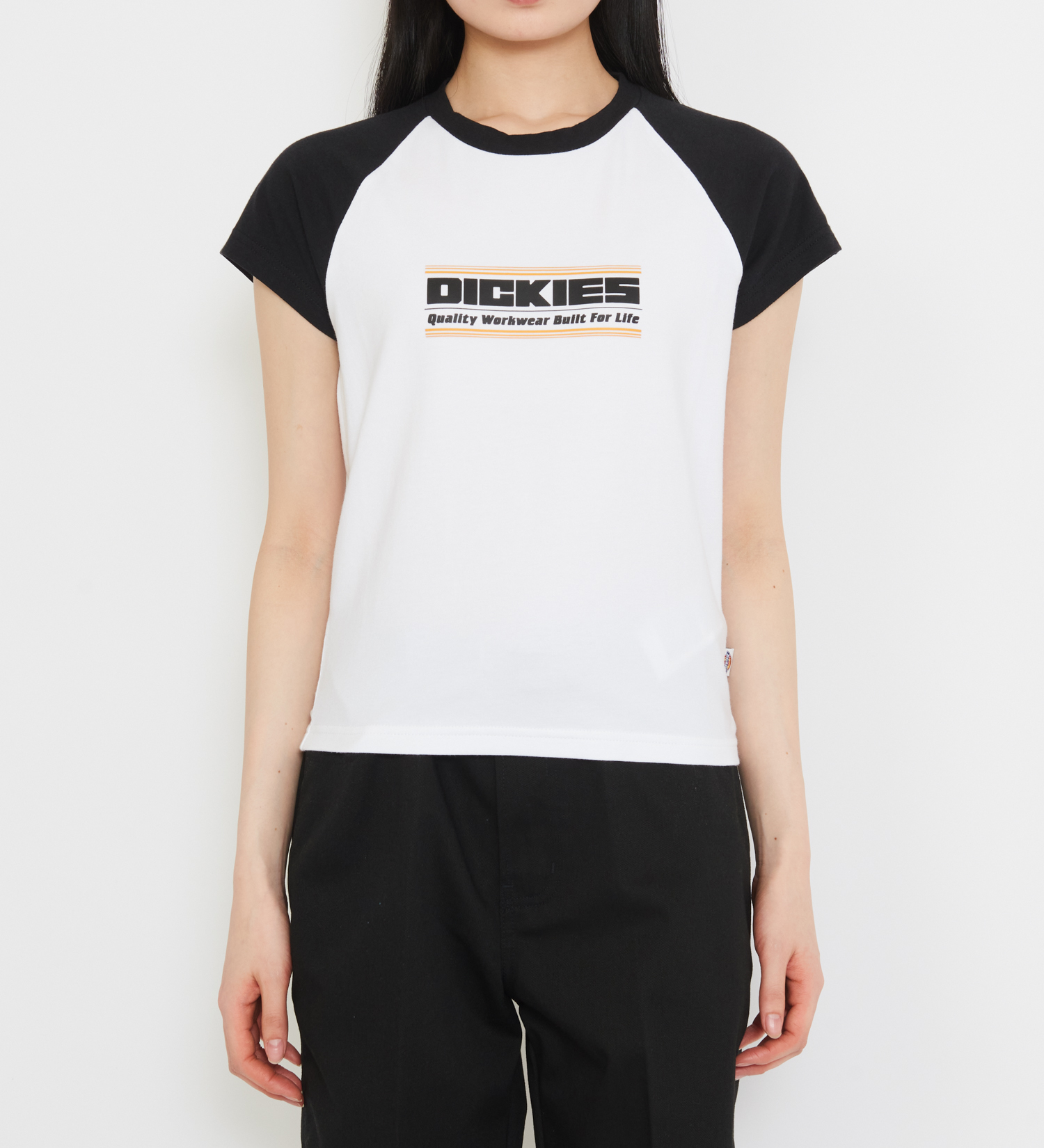 Dickies(ディッキーズ)のダービー ラグランTシャツ 半袖|トップス/Tシャツ/カットソー/レディース|ホワイト