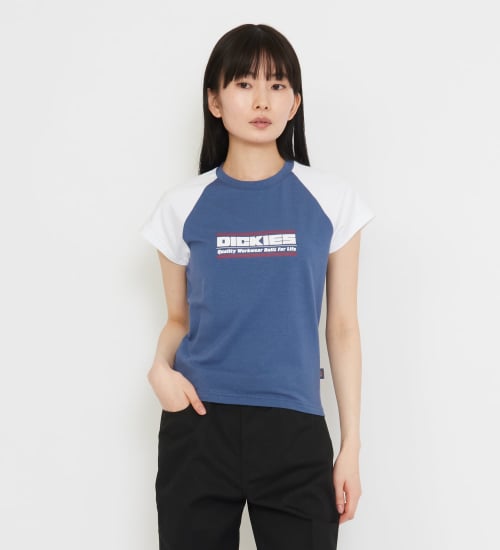Dickies(ディッキーズ)のダービー ラグランTシャツ 半袖|トップス/Tシャツ/カットソー/レディース|ブルー