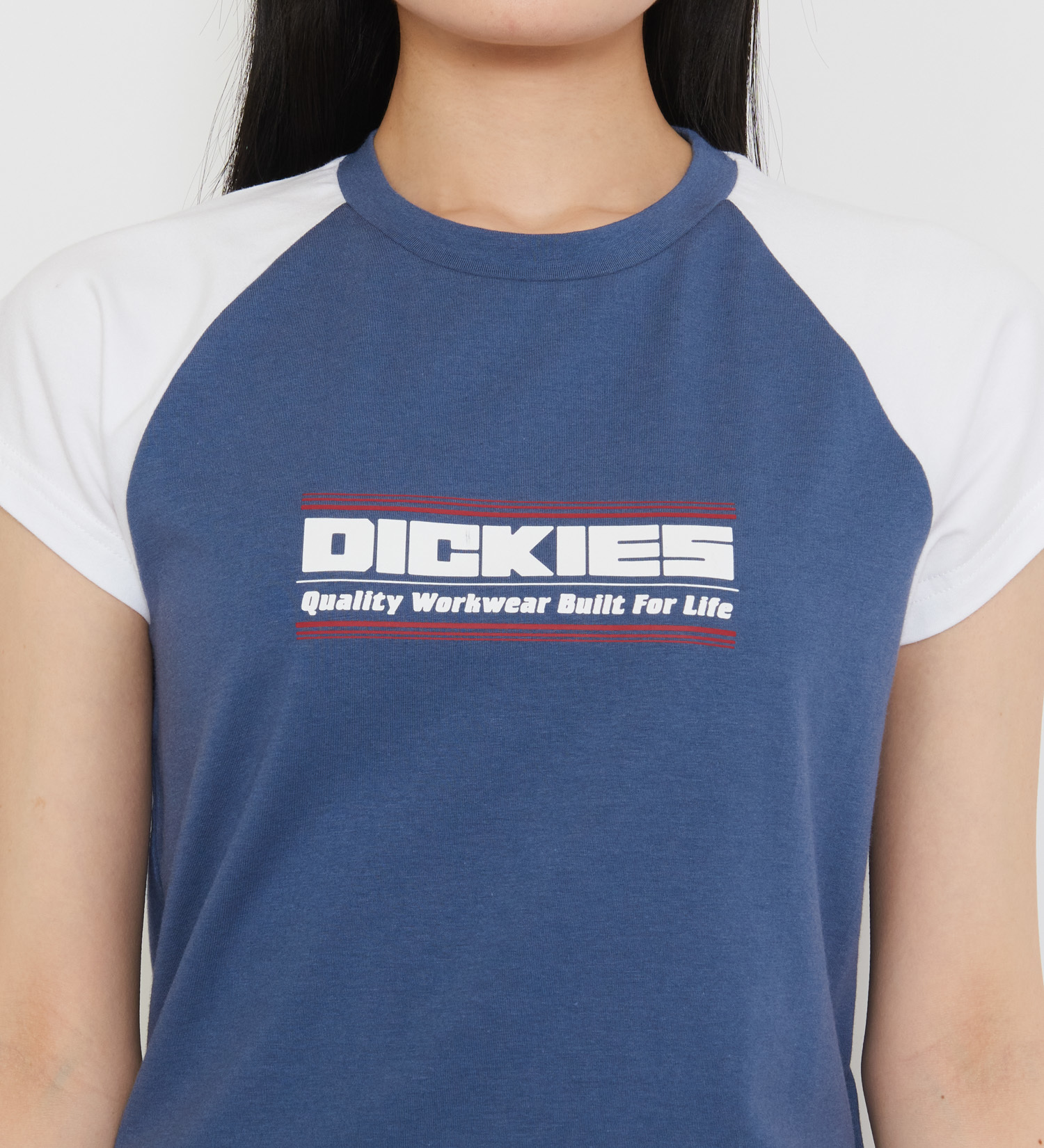 Dickies(ディッキーズ)のダービー ラグランTシャツ 半袖|トップス/Tシャツ/カットソー/レディース|ブルー
