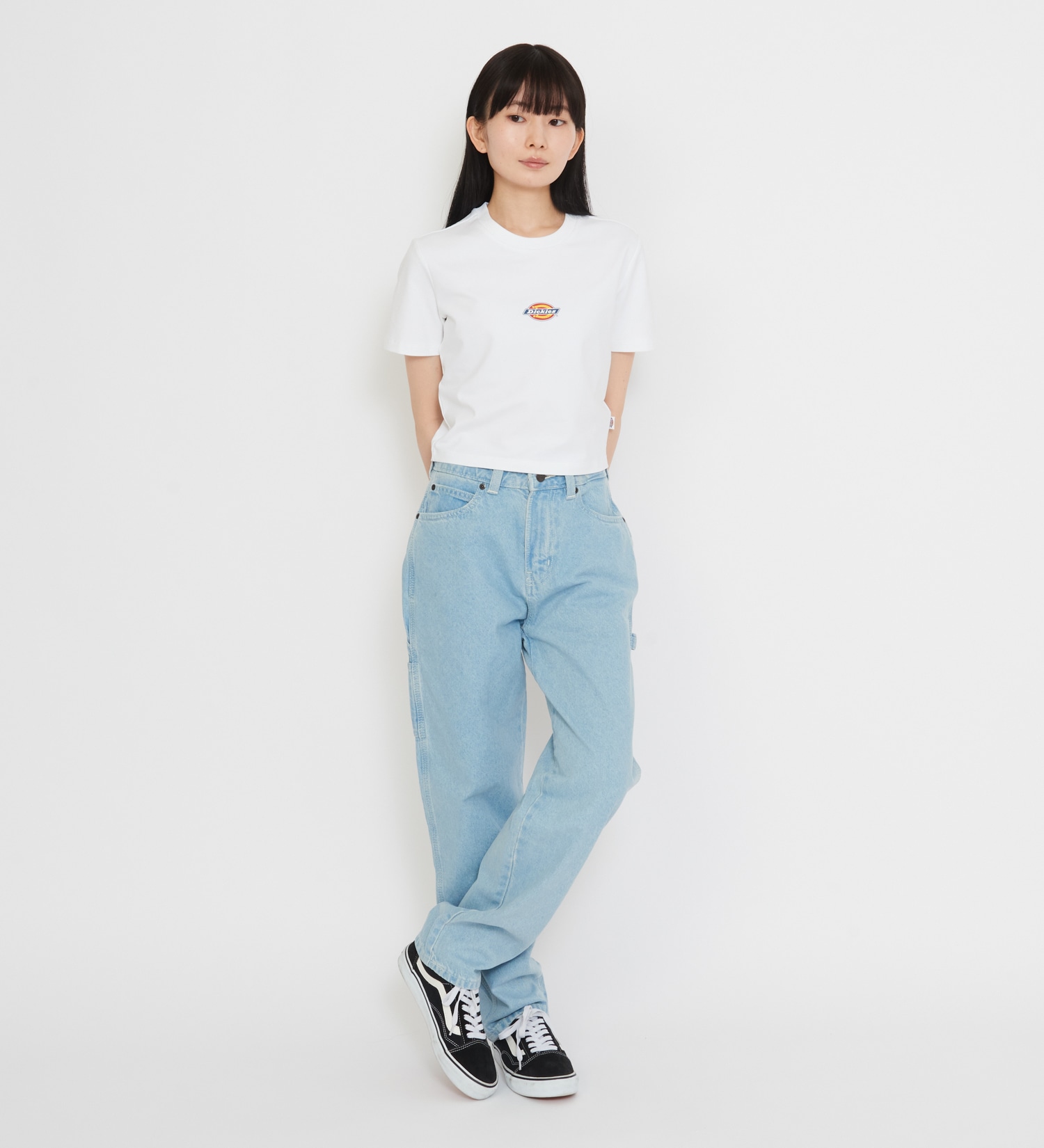 Dickies(ディッキーズ)の1993 ハイウエスト テーパードカーペンターデニムパンツ|パンツ/デニムパンツ/レディース|淡色ブルー