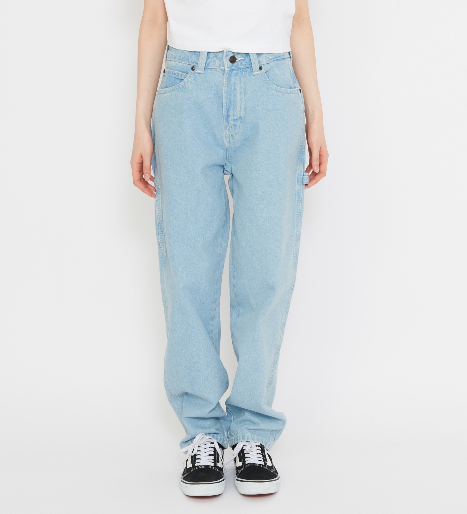 Dickies(ディッキーズ)の1993 ハイウエスト テーパードカーペンターデニムパンツ|パンツ/デニムパンツ/レディース|淡色ブルー