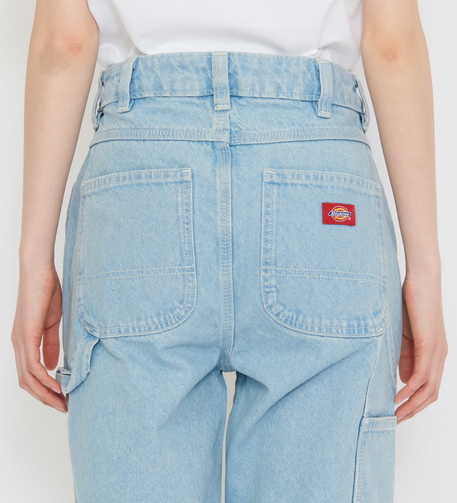 Dickies(ディッキーズ)の1993 ハイウエスト テーパードカーペンターデニムパンツ|パンツ/デニムパンツ/レディース|淡色ブルー