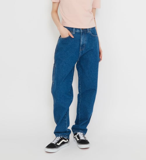 Dickies(ディッキーズ)の1993 ハイウエスト テーパードカーペンターデニムパンツ|パンツ/デニムパンツ/レディース|中色ブルー