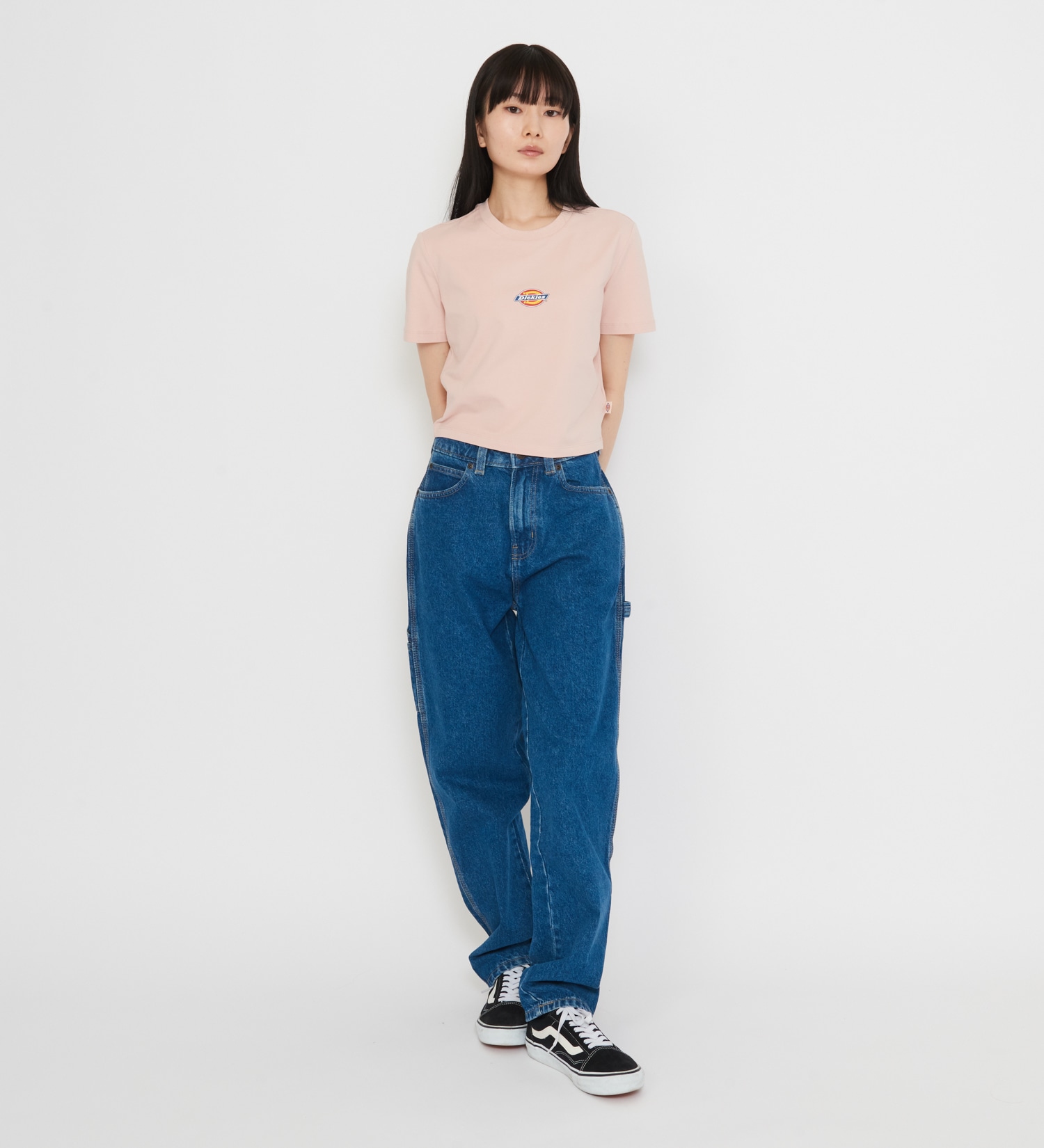 Dickies(ディッキーズ)の1993 ハイウエスト テーパードカーペンターデニムパンツ|パンツ/デニムパンツ/レディース|中色ブルー