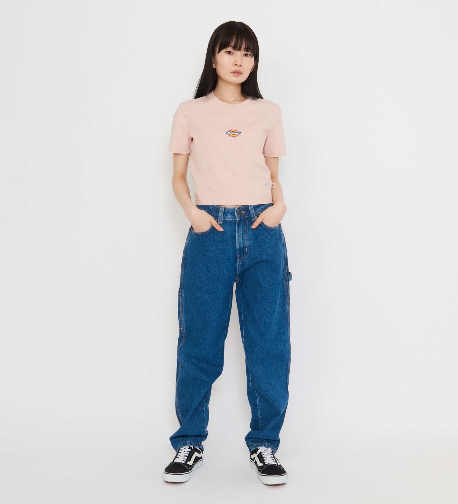 Dickies(ディッキーズ)の1993 ハイウエスト テーパードカーペンターデニムパンツ|パンツ/デニムパンツ/レディース|中色ブルー