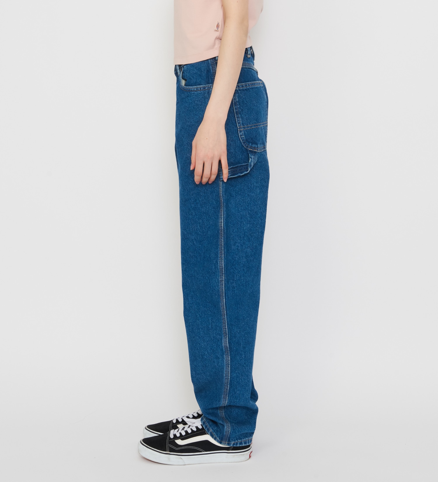 Dickies(ディッキーズ)の1993 ハイウエスト テーパードカーペンターデニムパンツ|パンツ/デニムパンツ/レディース|中色ブルー